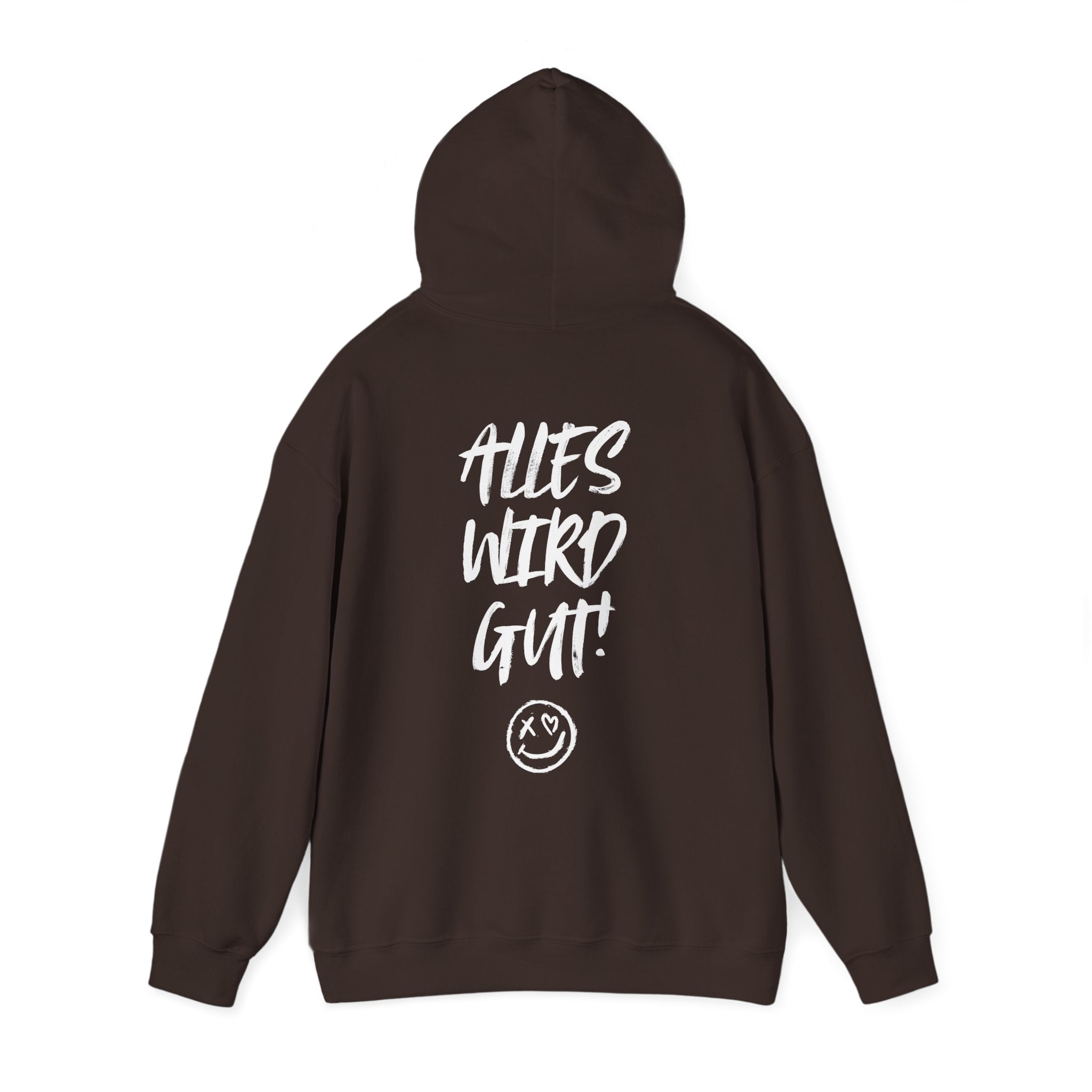 Unisex Hoodie mit Rückenprint „Alles wird gut“ – kuscheliger Hoodie mit positiver Botschaft