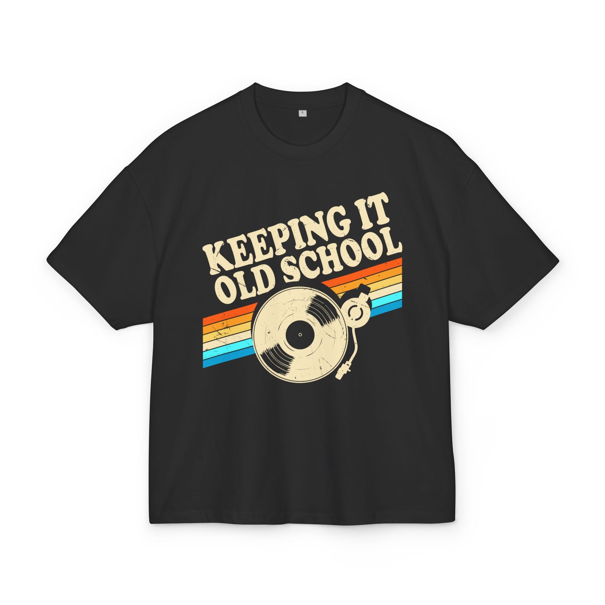 OVERSIZED BOX SHIRT STATEMENT – KEEPING IT OLD SCHOOL | UNISEX T-SHIRT MIT PRINT