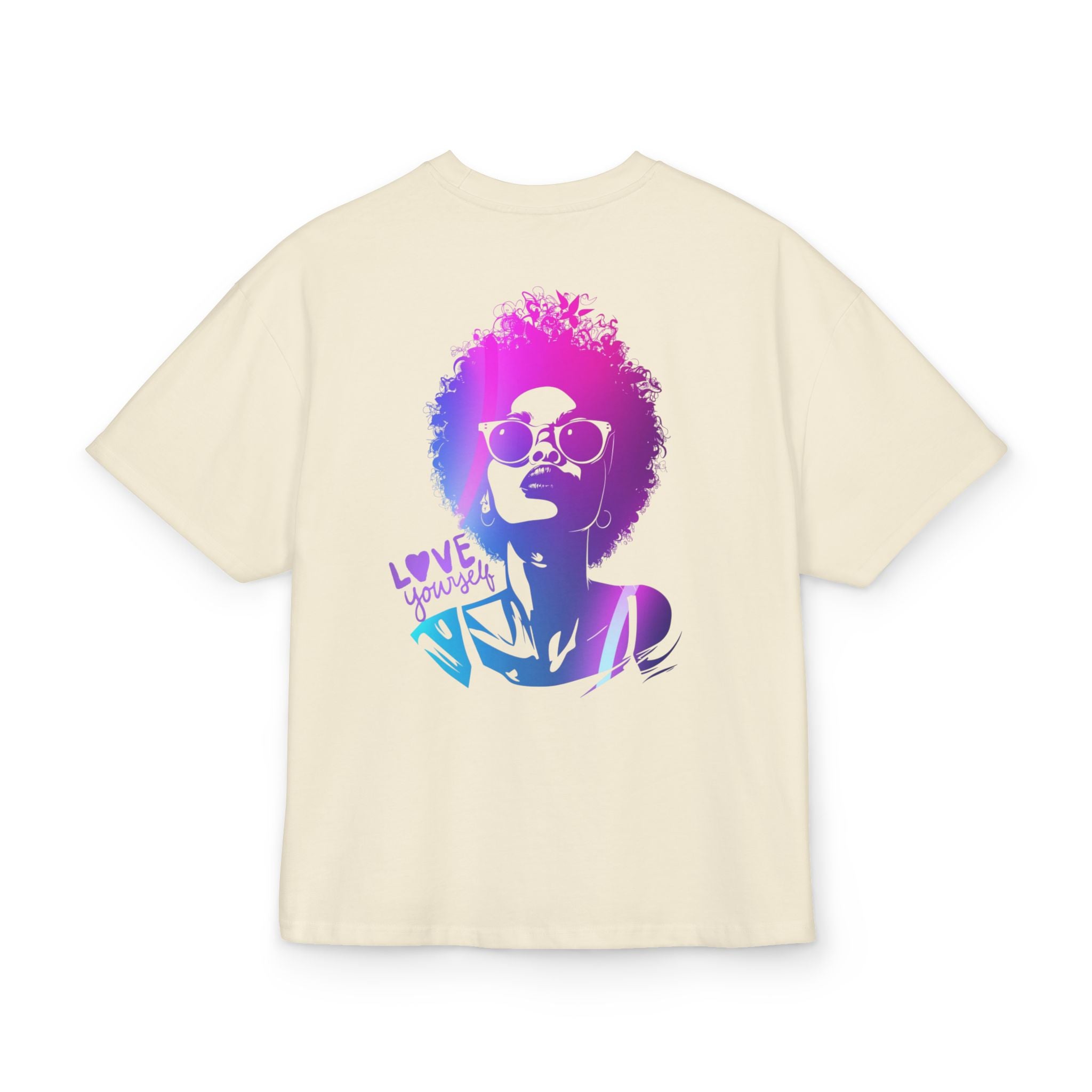 OVERSIZED BOX SHIRT STATEMENT – LOVE YOURSELF | UNISEX T-SHIRT MIT PRINT