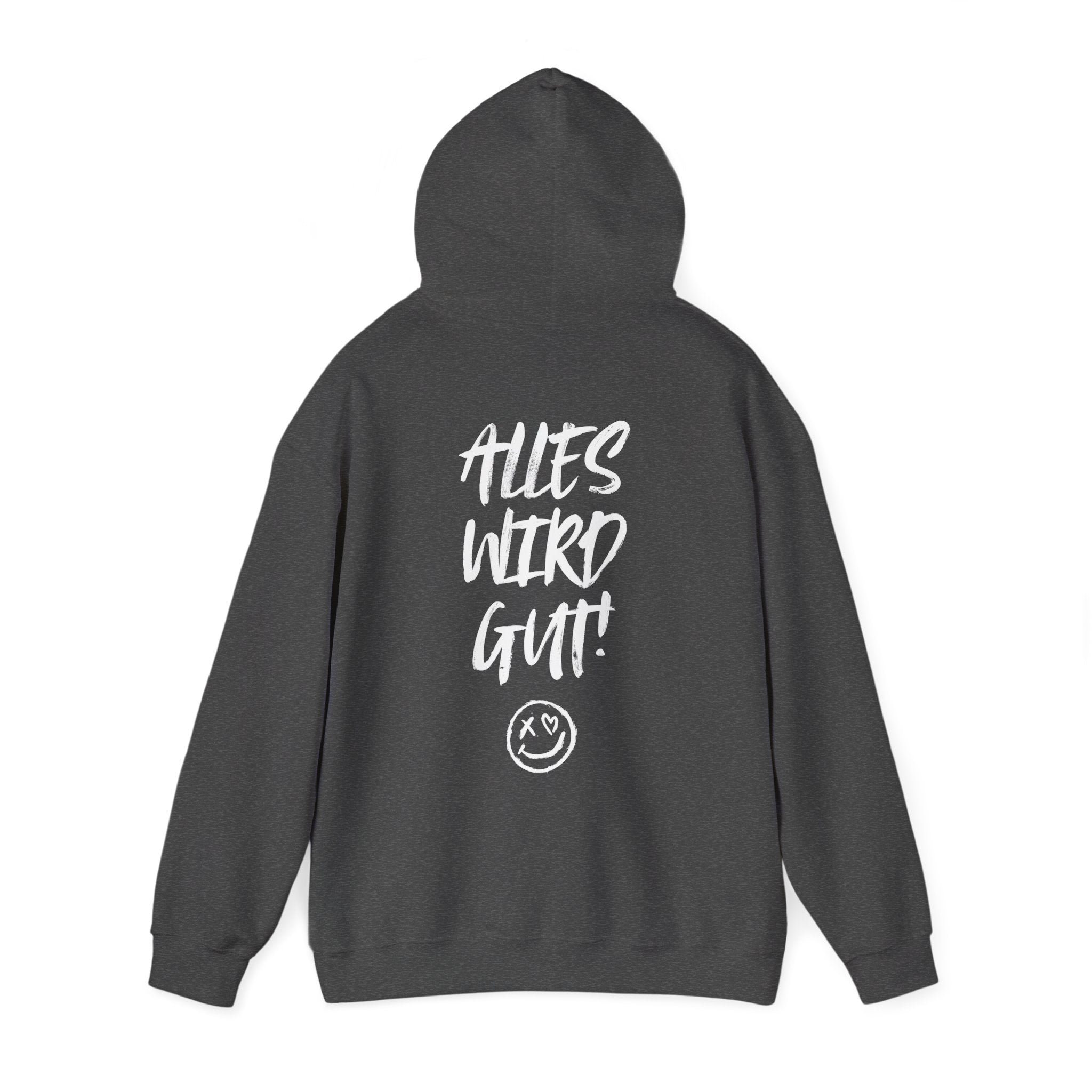 Unisex Hoodie mit Rückenprint „Alles wird gut“ – kuscheliger Hoodie mit positiver Botschaft