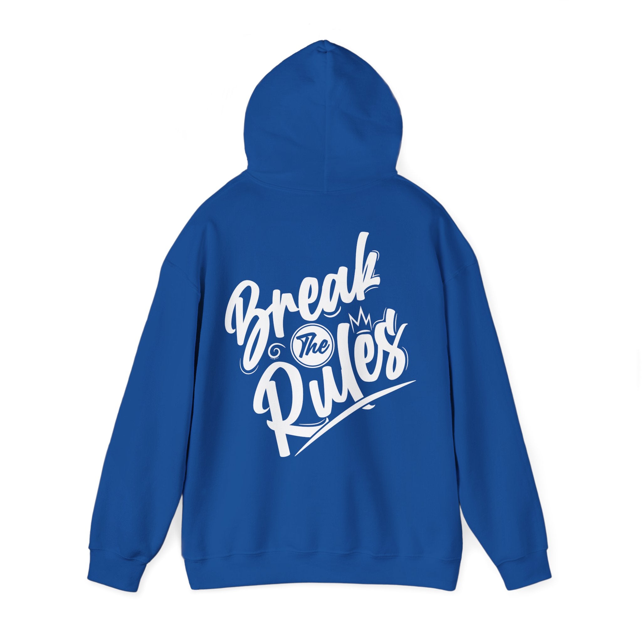 Unisex Hoodie mit Rückenprint „Break the Rules“ – Streetwear Hoodie für mutige Styles