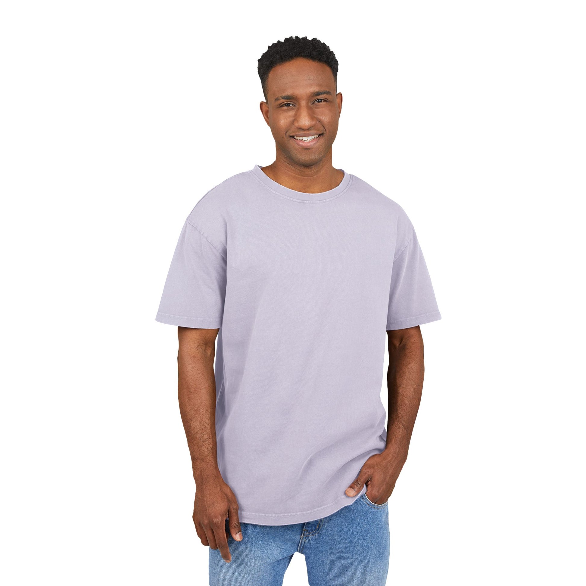 Acid Washed Oversized Tee with "DIGGA" Bear Graphic - Casual Streetwear