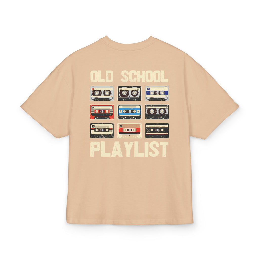 OVERSIZED BOX SHIRT STATEMENT – OLD SCHOOL PLAYLIST | UNISEX T-SHIRT MIT PRINT