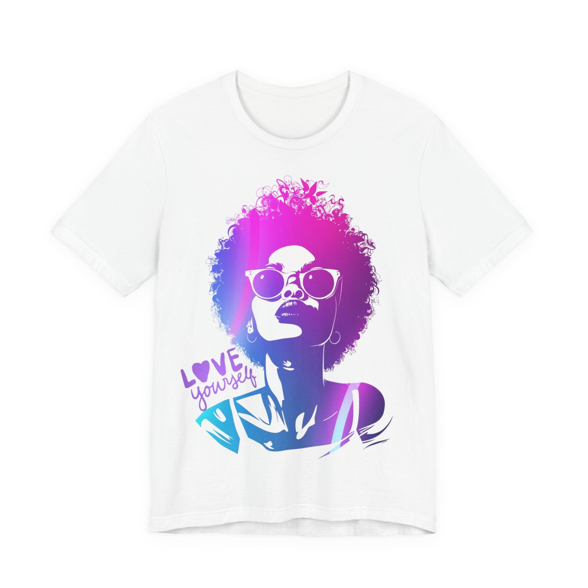 Unisex Jersey T-Shirt „LOVE YOURSELF“ – Stylisches Kurzarmshirt mit kraftvollem Frontprint