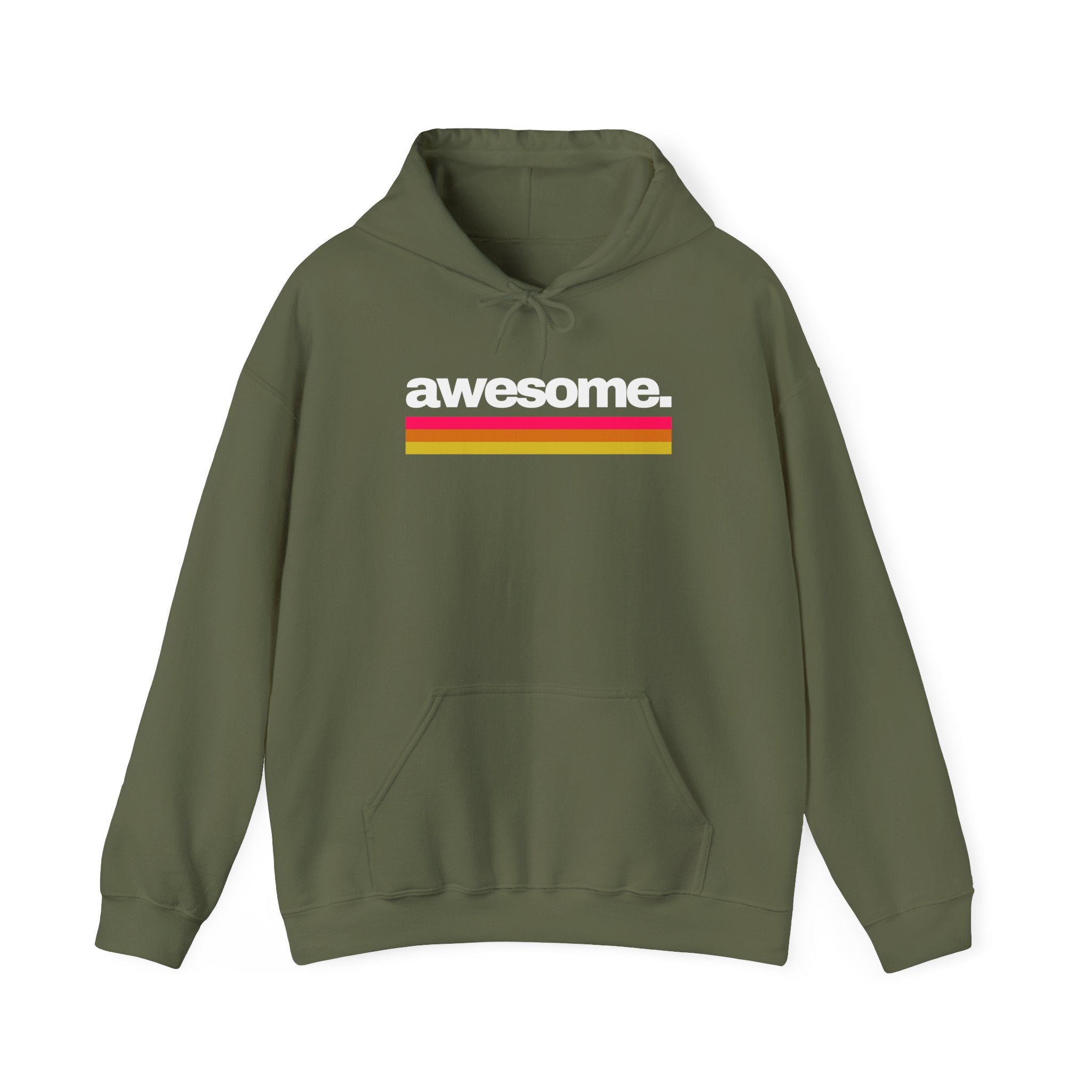 Unisex Hoodie mit Frontprint „AWESOME“ – stylischer Hoodie mit starkem Statement