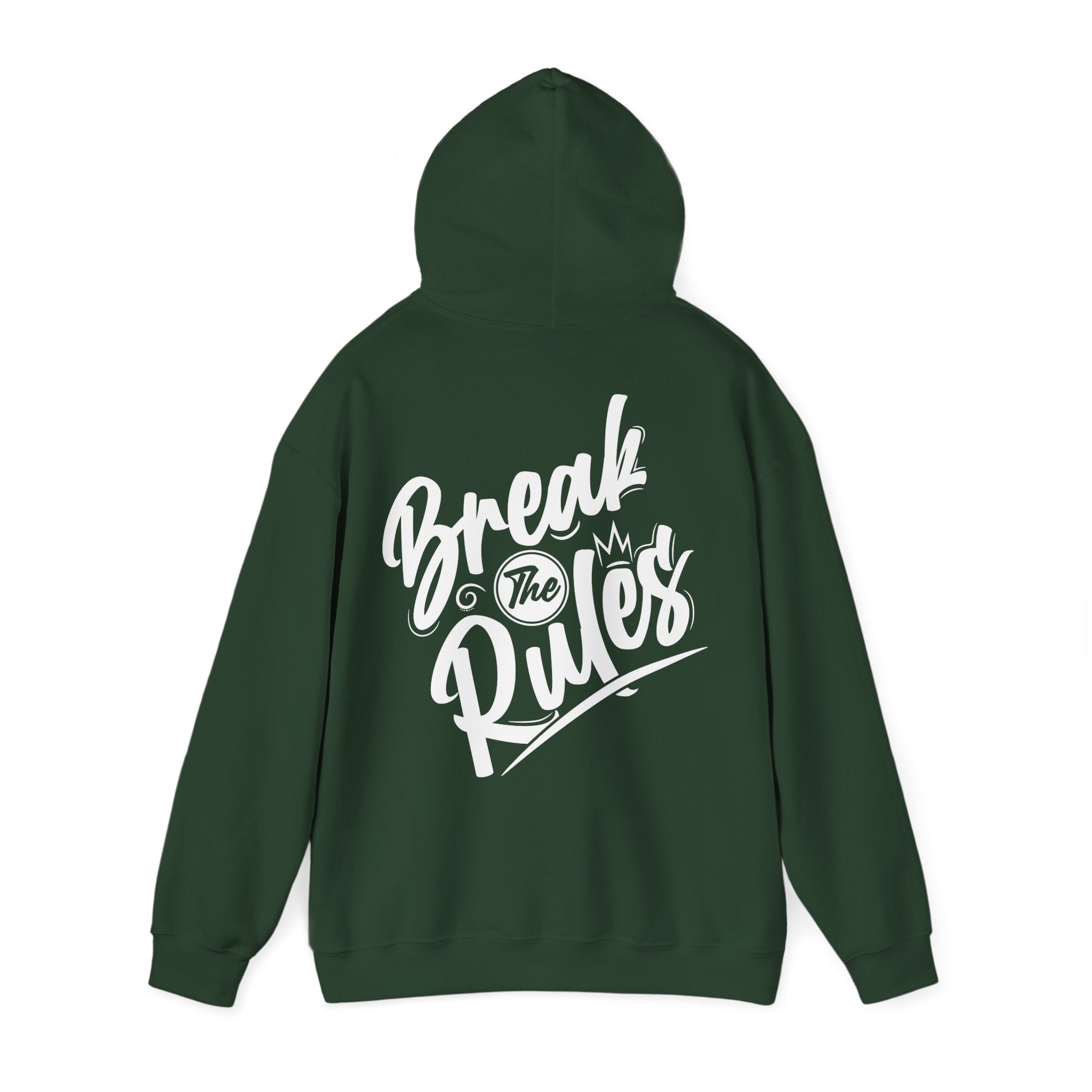 Unisex Hoodie mit Rückenprint „Break the Rules“ – Streetwear Hoodie für mutige Styles