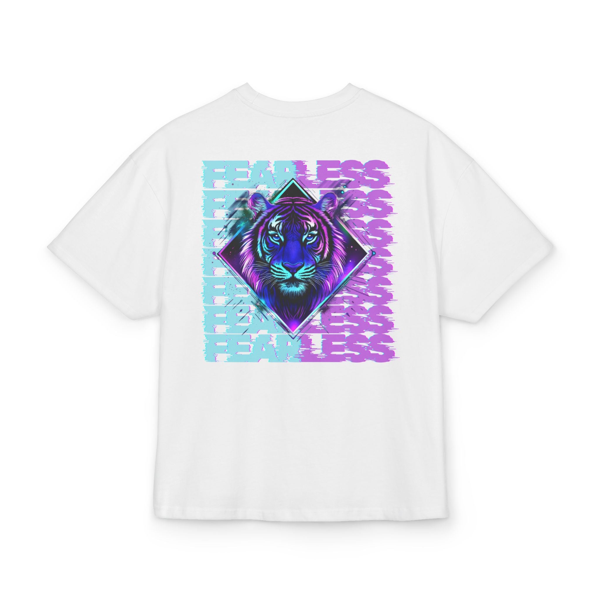 Unisex Ultra Heavy Cotton Box Tee „FEARLESS“ – Stilsicheres Boxy Shirt mit kraftvollem Rückenprint