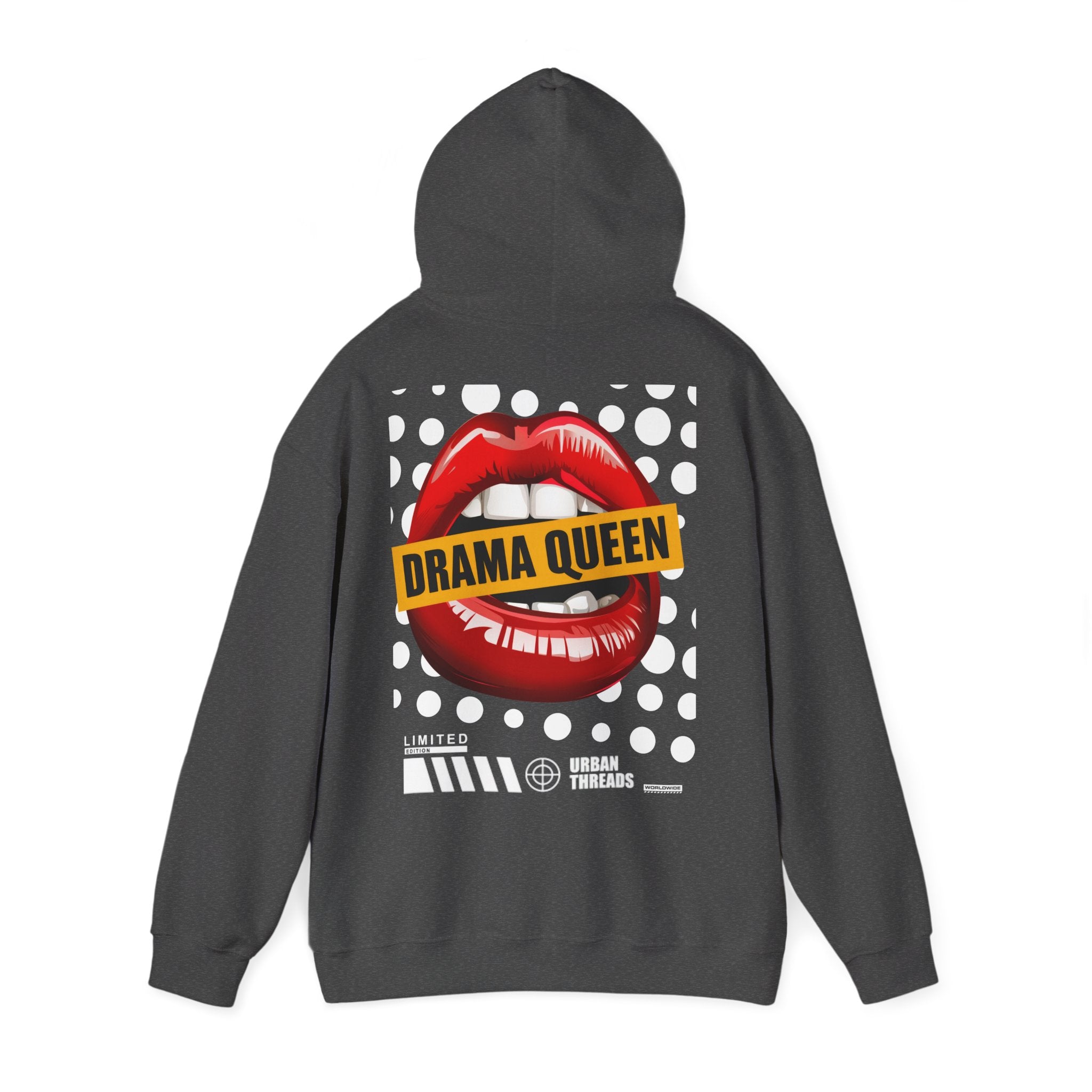 Hoodie „Drama Queen“ – Stylischer Unisex Hoodie mit auffälligem Rückenprint