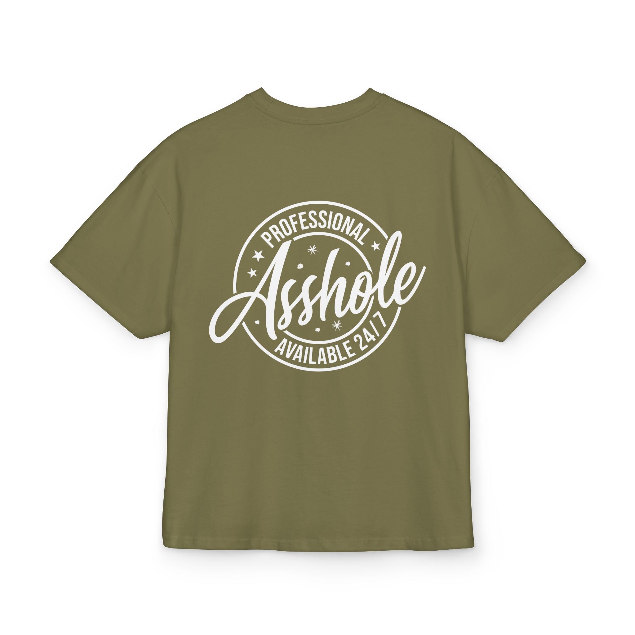 Unisex Ultra Heavy Cotton Box Tee „Asshole“ – robustes Statement-Shirt aus 100 % Baumwolle
