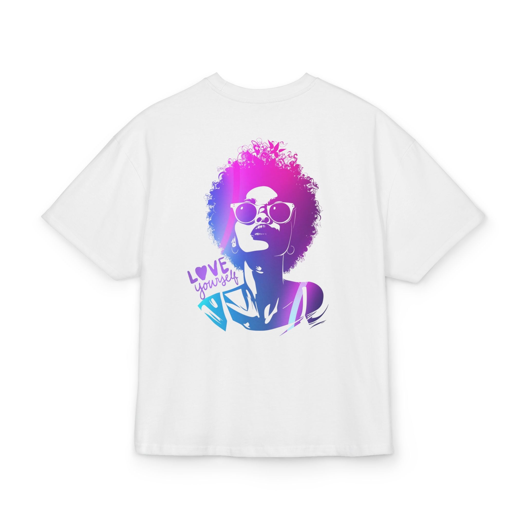 OVERSIZED BOX SHIRT STATEMENT – LOVE YOURSELF | UNISEX T-SHIRT MIT PRINT