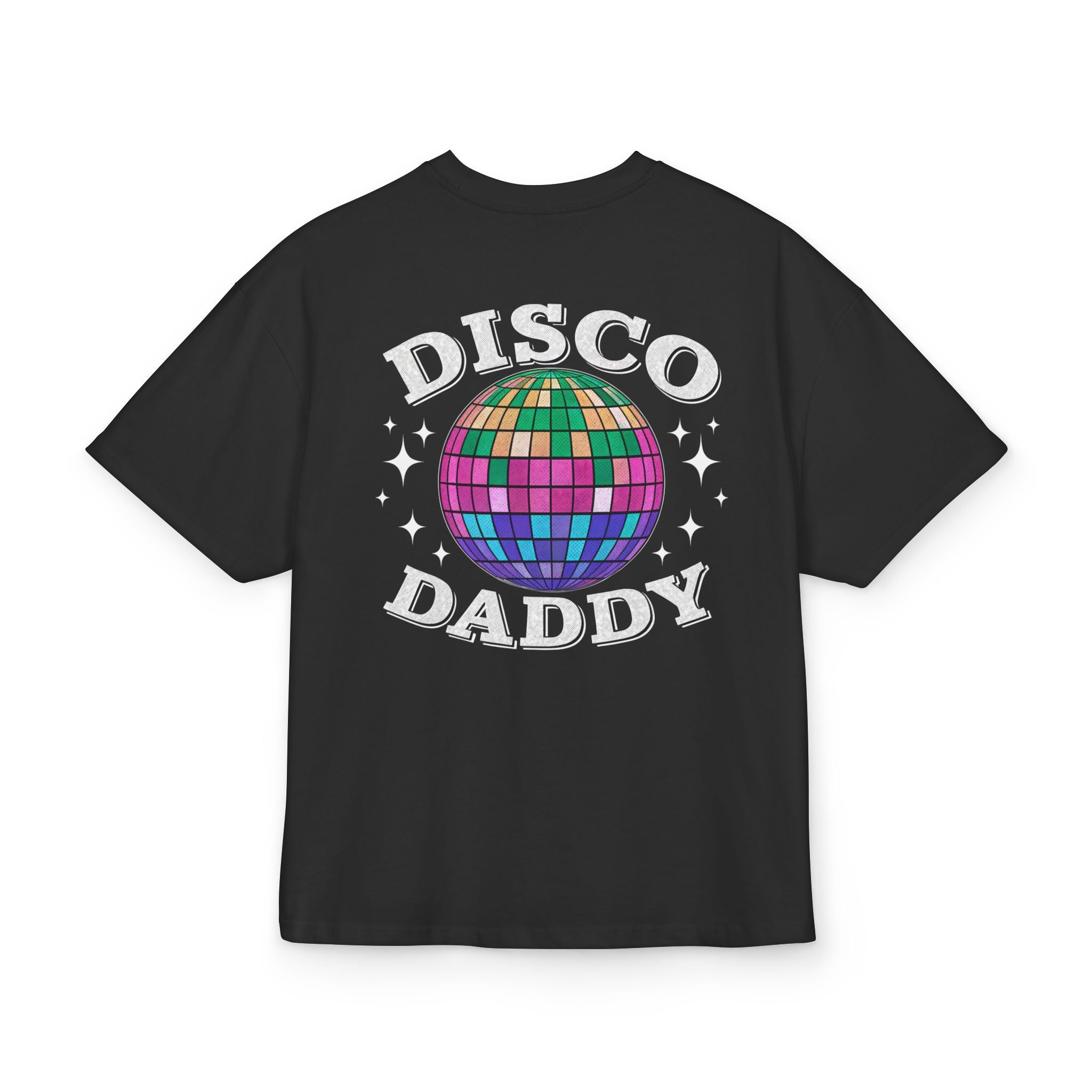 OVERSIZED BOX SHIRT STATEMENT – DISCO DADDY | UNISEX T-SHIRT MIT PRINT