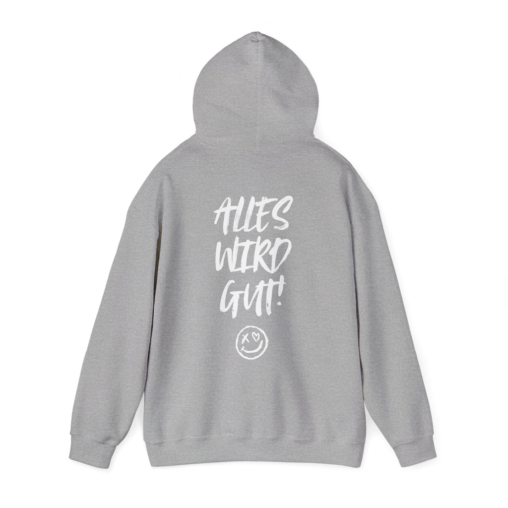 Unisex Hoodie mit Rückenprint „Alles wird gut“ – kuscheliger Hoodie mit positiver Botschaft