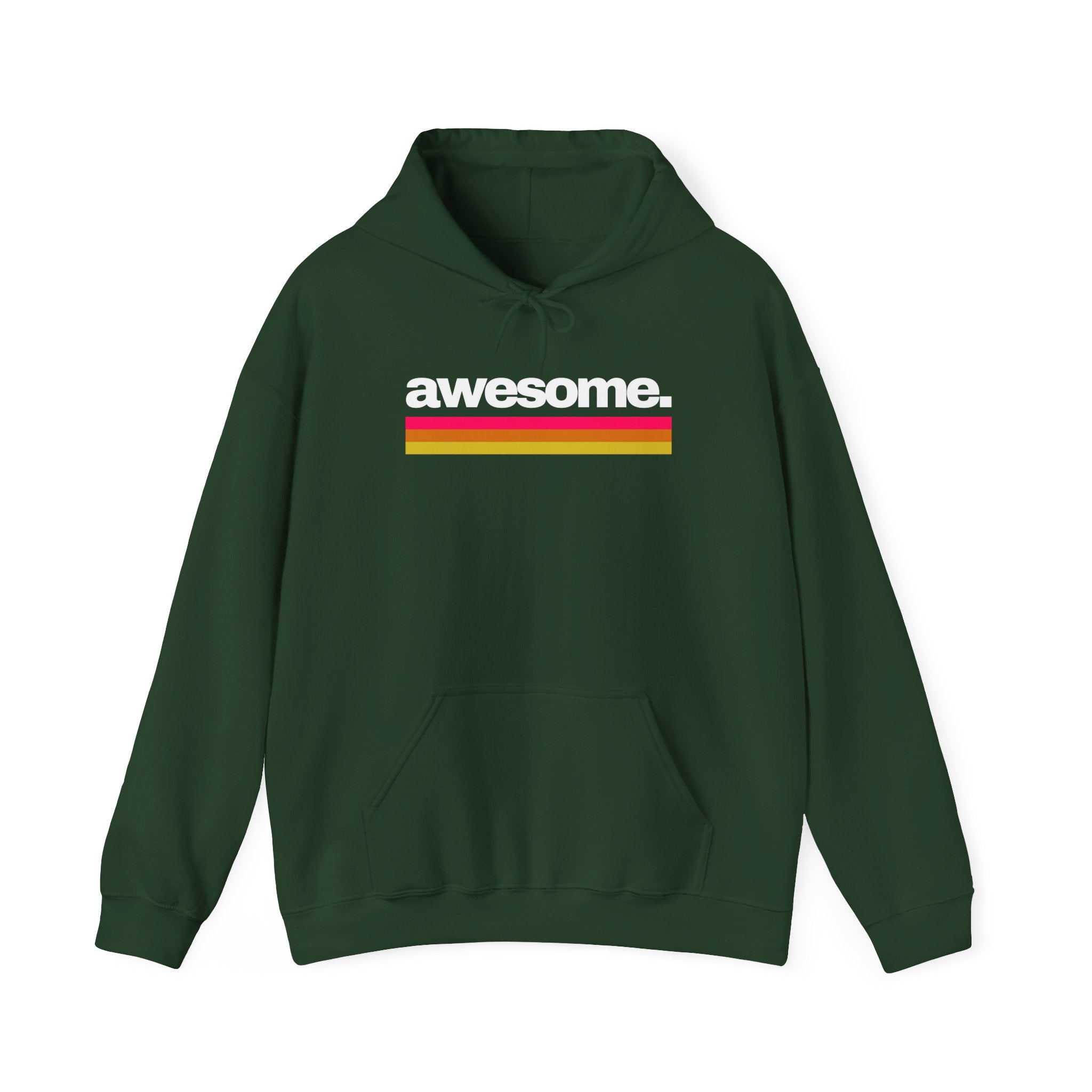 Unisex Hoodie mit Frontprint „AWESOME“ – stylischer Hoodie mit starkem Statement