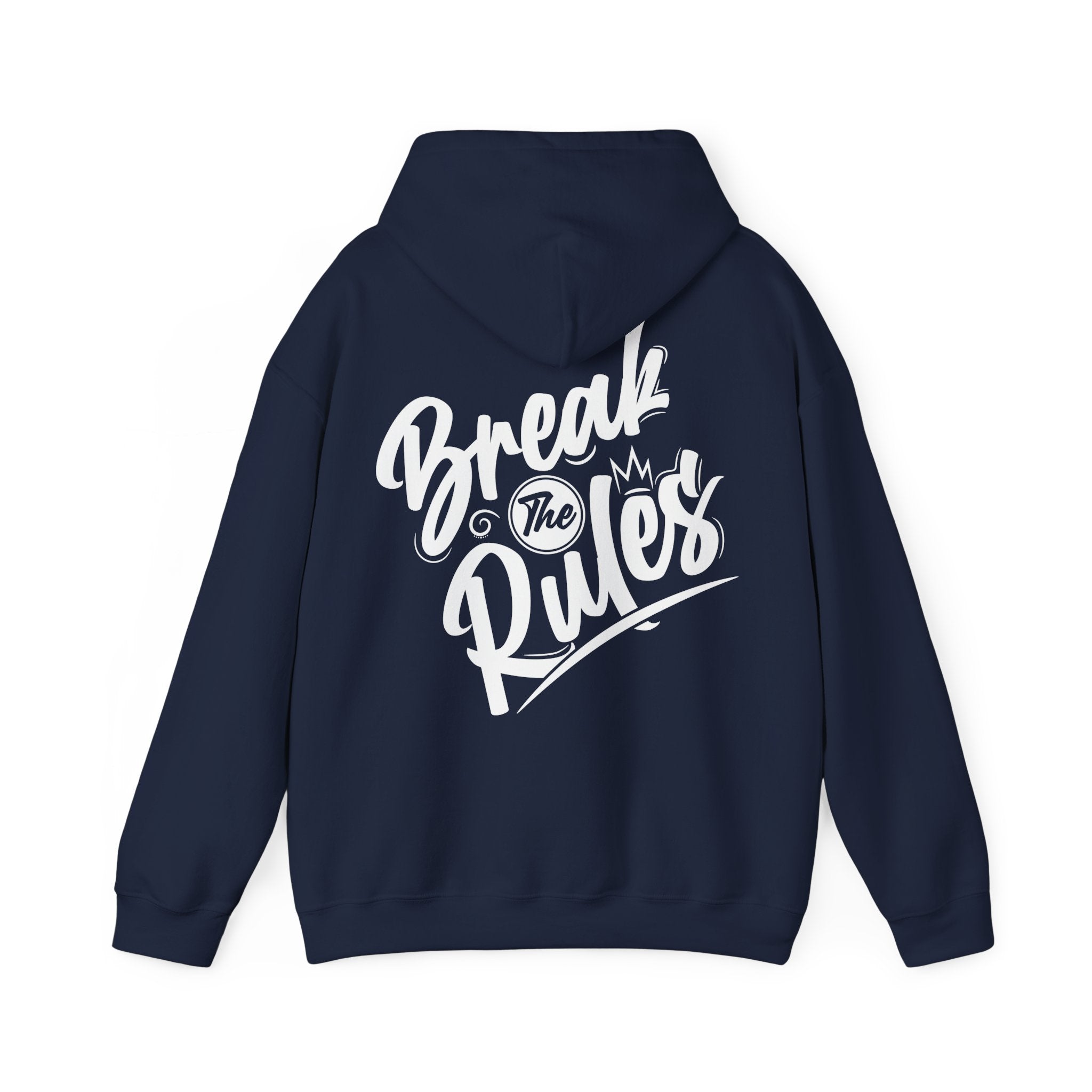 Unisex Hoodie mit Rückenprint „Break the Rules“ – Streetwear Hoodie für mutige Styles