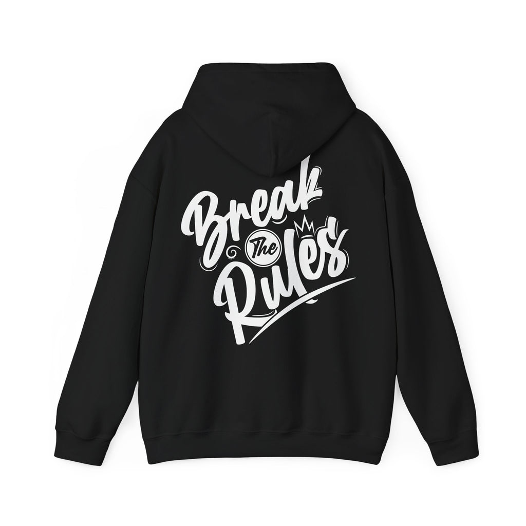 Unisex Hoodie mit Rückenprint „Break the Rules“ – Streetwear Hoodie für mutige Styles