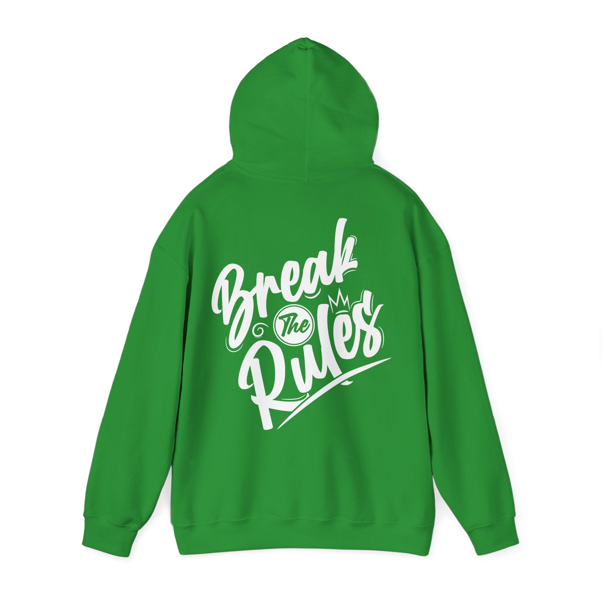 Unisex Hoodie mit Rückenprint „Break the Rules“ – Streetwear Hoodie für mutige Styles
