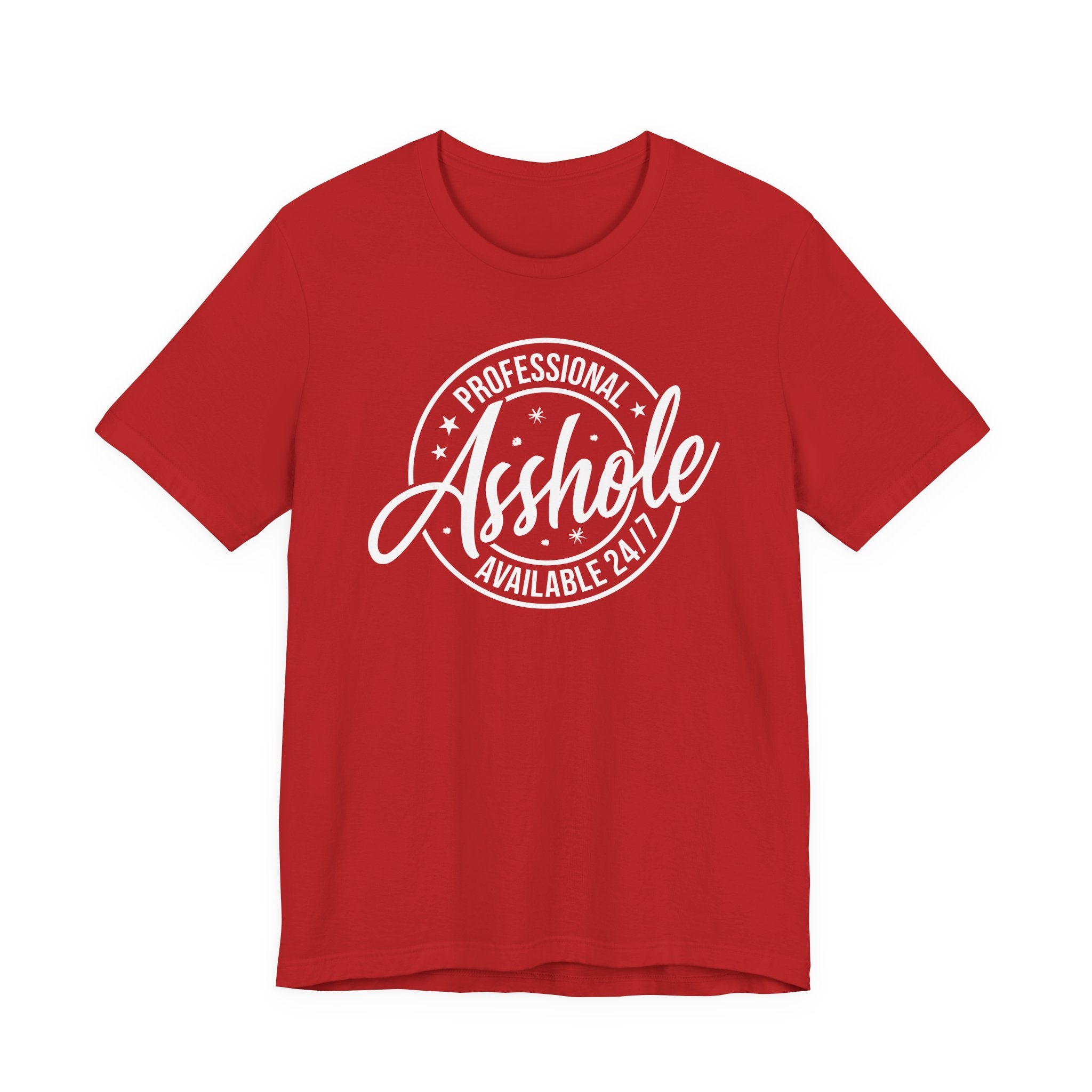 Unisex Jersey T-Shirt mit Frontprint „Asshole“ – freches Statement Shirt aus 100 % Baumwolle