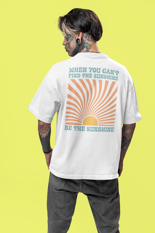 „BE THE SUNSHINE“ Unisex Oversized T-Shirt mit Back-Print | Baumwolle Statement Shirt | seianders.de