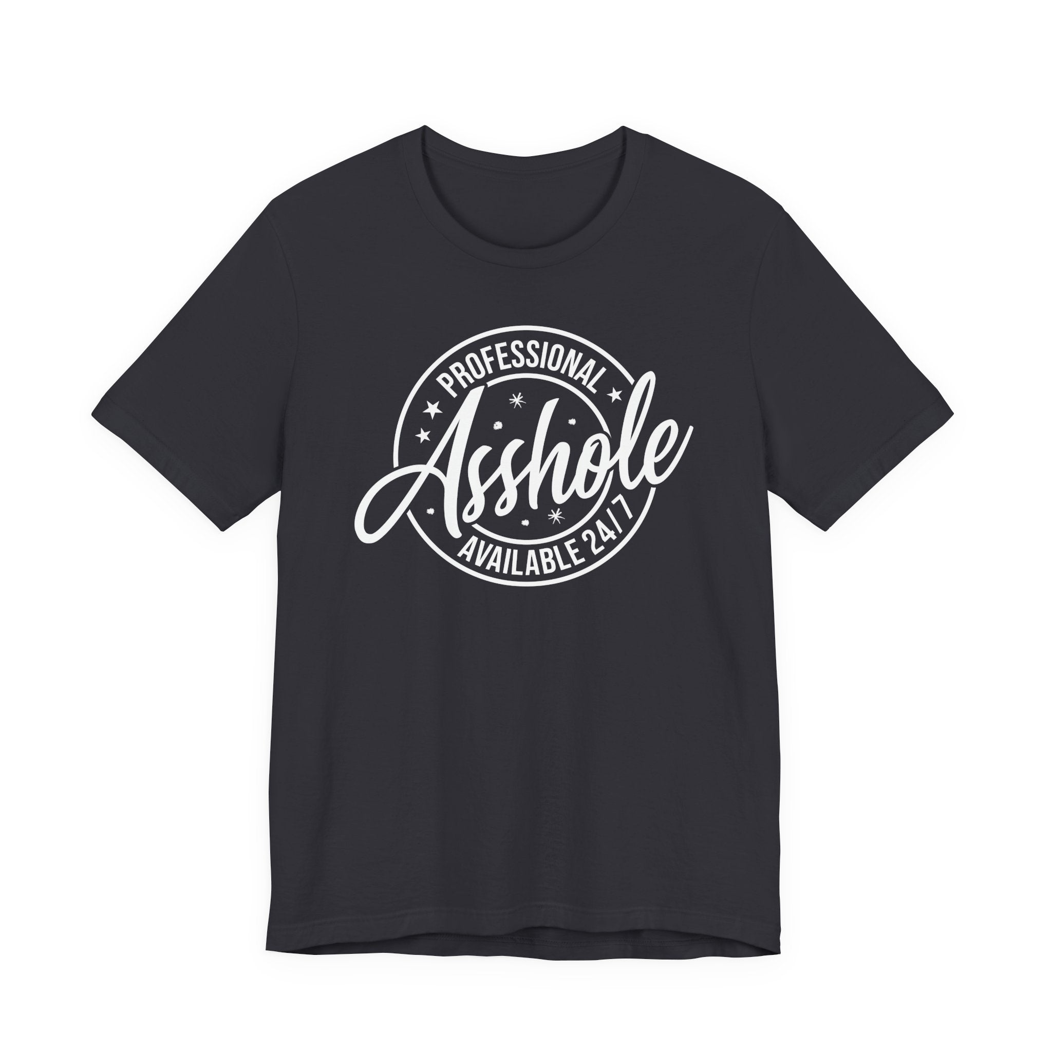 Unisex Jersey T-Shirt mit Frontprint „Asshole“ – freches Statement Shirt aus 100 % Baumwolle