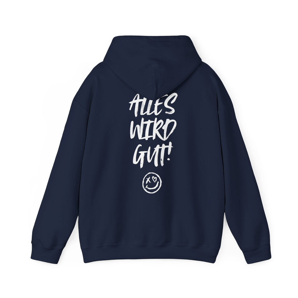 Unisex Hoodie mit Rückenprint „Alles wird gut“ – kuscheliger Hoodie mit positiver Botschaft