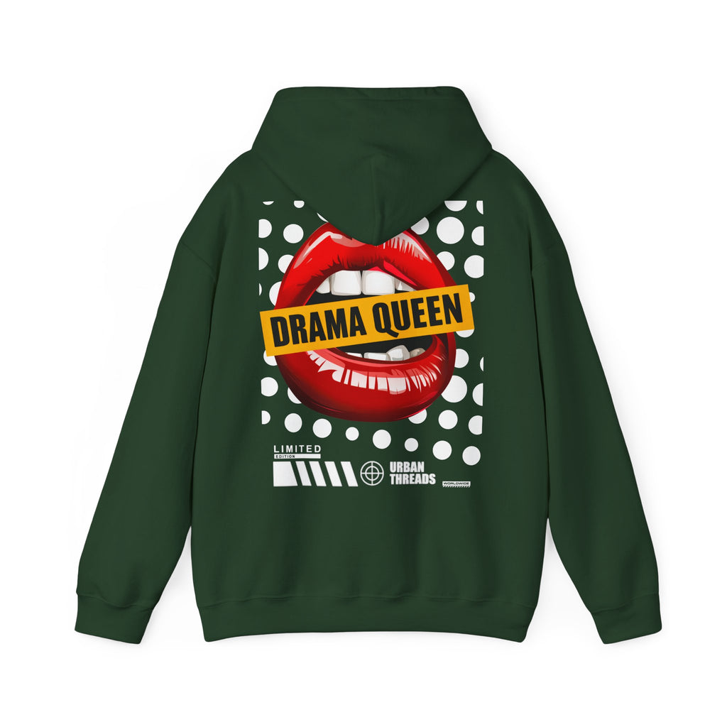Hoodie „Drama Queen“ – Stylischer Unisex Hoodie mit auffälligem Rückenprint