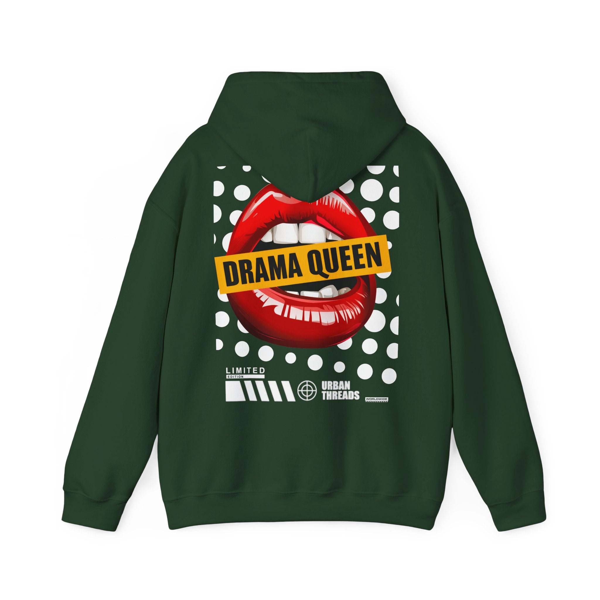 Hoodie „Drama Queen“ – Stylischer Unisex Hoodie mit auffälligem Rückenprint