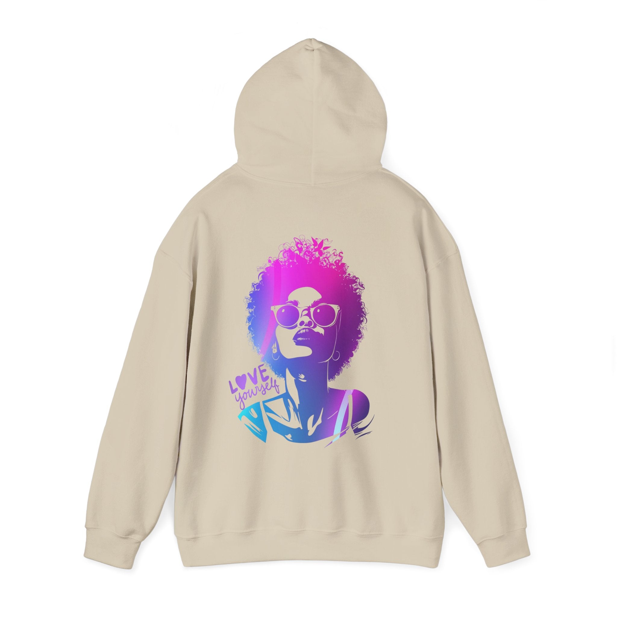 Hoodie „LOVE YOURSELF“ – Stylischer Unisex Hoodie mit kraftvollem Rückenprint