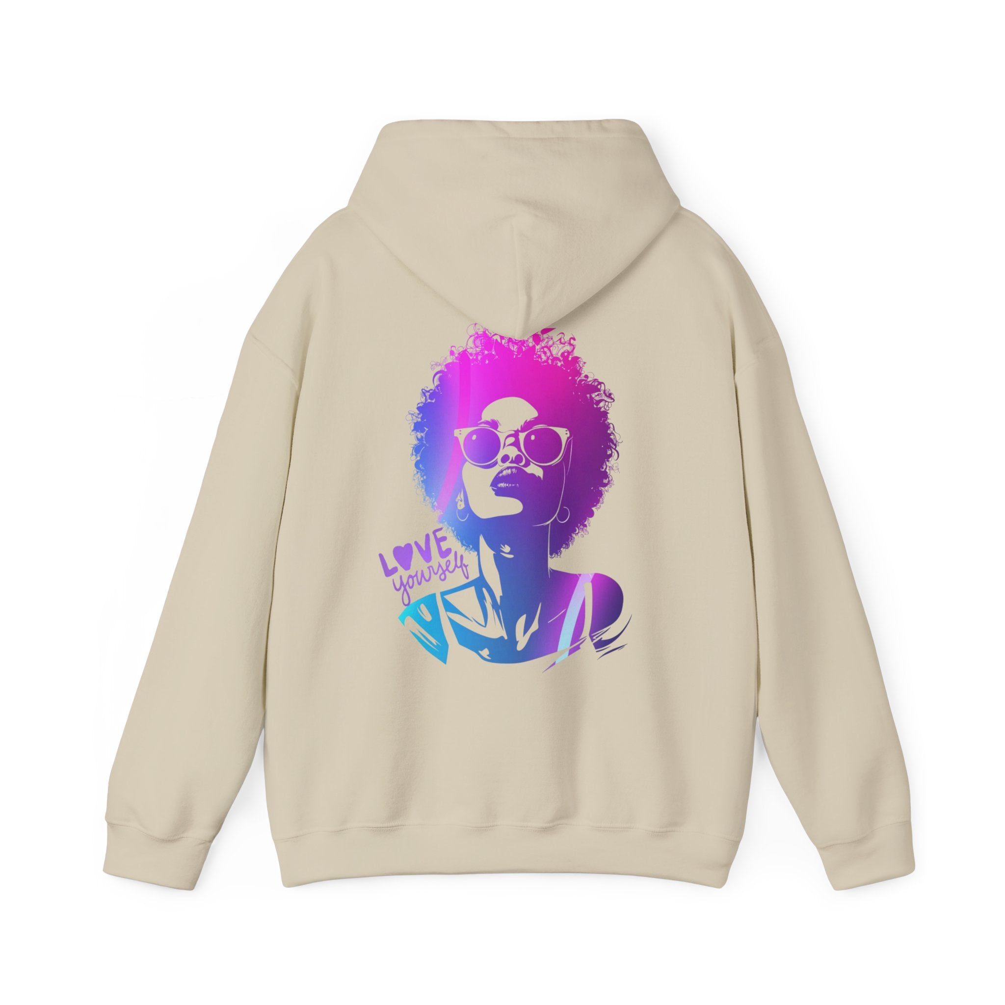 Hoodie „LOVE YOURSELF“ – Stylischer Unisex Hoodie mit kraftvollem Rückenprint