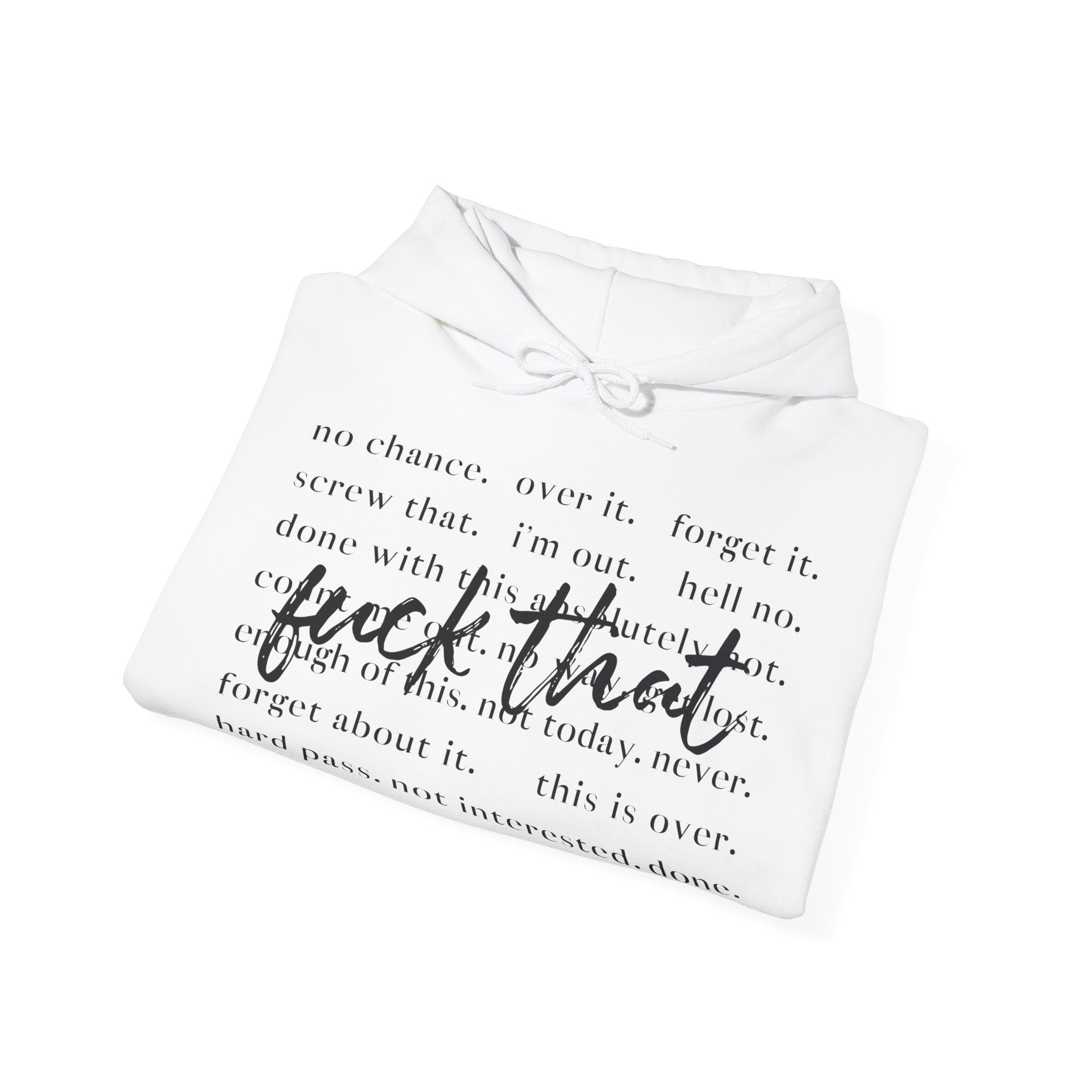Unisex Heavy Blend™ Hoodie „Fuck That“ – lässiger Hoodie mit frechem Statement-Print