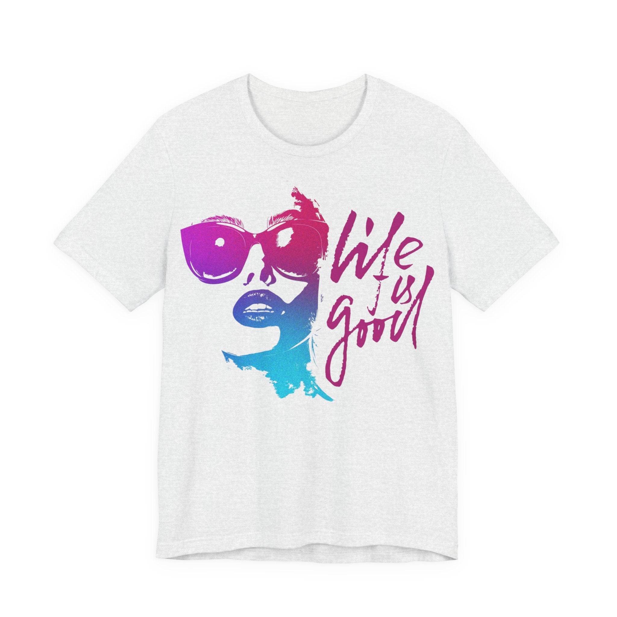 Unisex Jersey T-Shirt „LIFE IS GOOD“ – Stylisches Kurzarmshirt mit positivem Frontprint