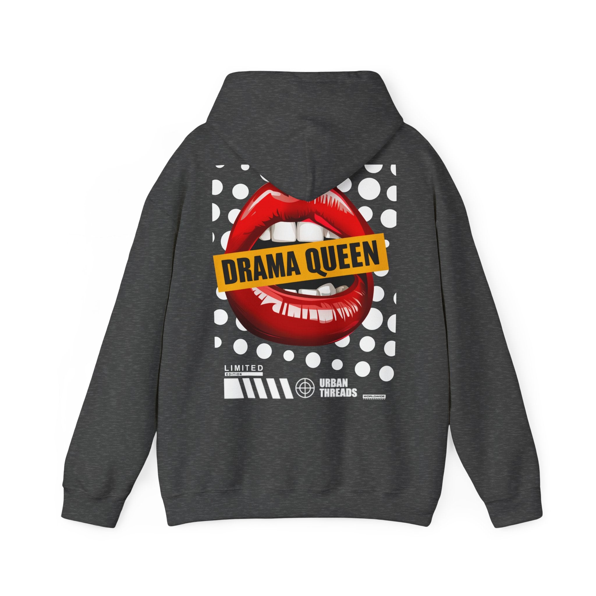 Hoodie „Drama Queen“ – Stylischer Unisex Hoodie mit auffälligem Rückenprint
