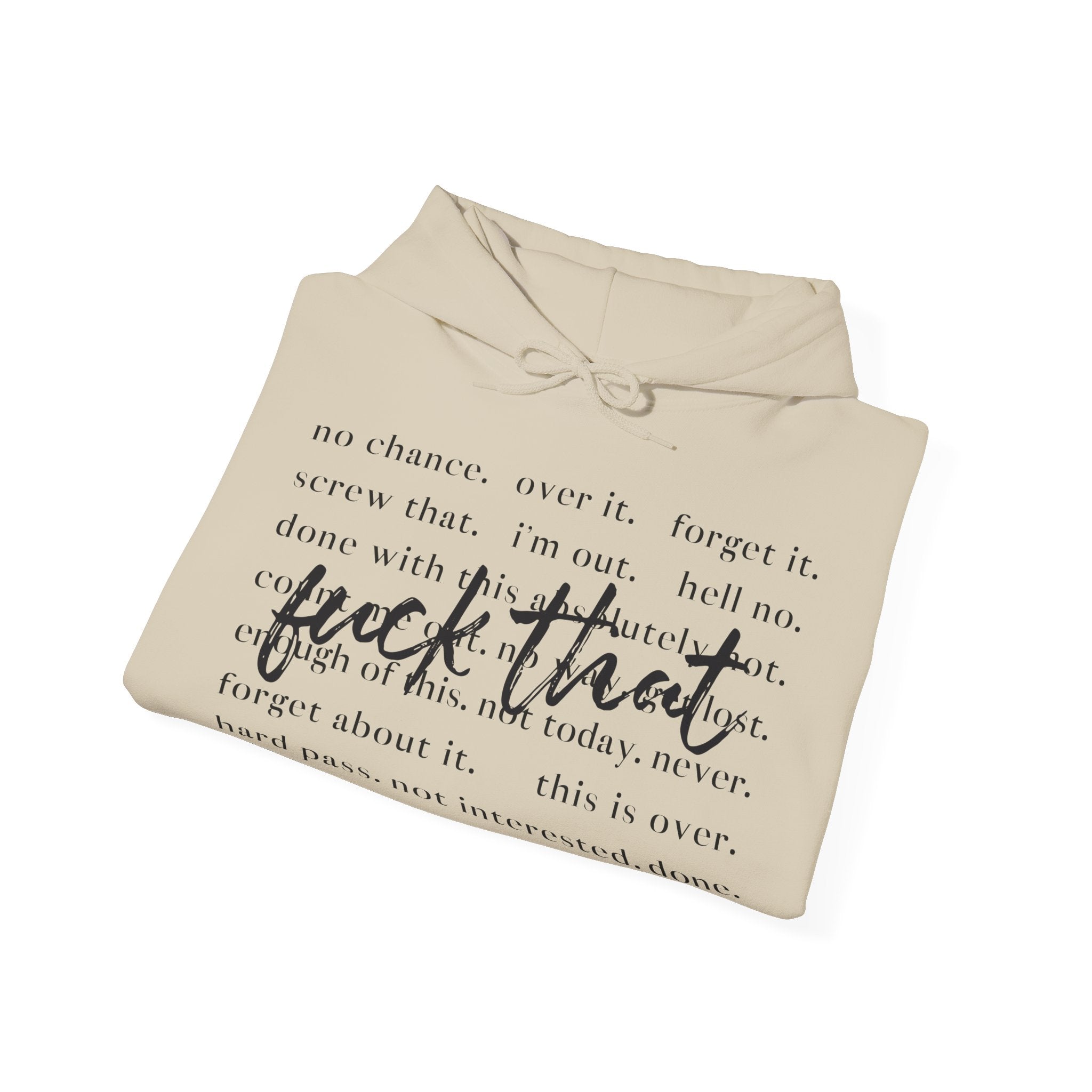 Unisex Heavy Blend™ Hoodie „Fuck That“ – lässiger Hoodie mit frechem Statement-Print