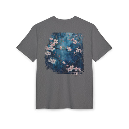 Back print: Artistic Floral Oversize Tee for Comfort & Style