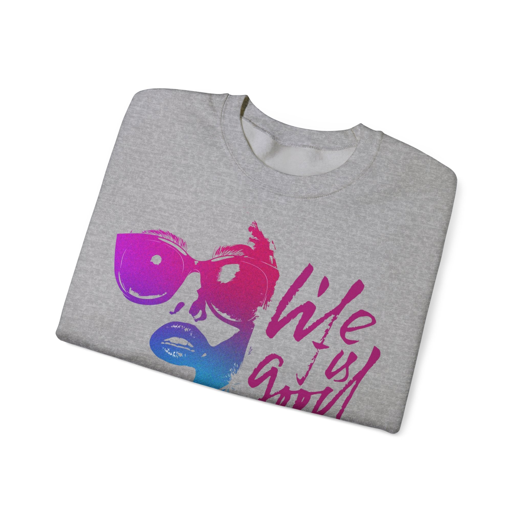 Life is Good Crewneck Sweatshirt, Unisex Casual Sweatshirt, Inspirational Gift for Her, Everyday Wear, Cozy Fashion, Summer Vibes