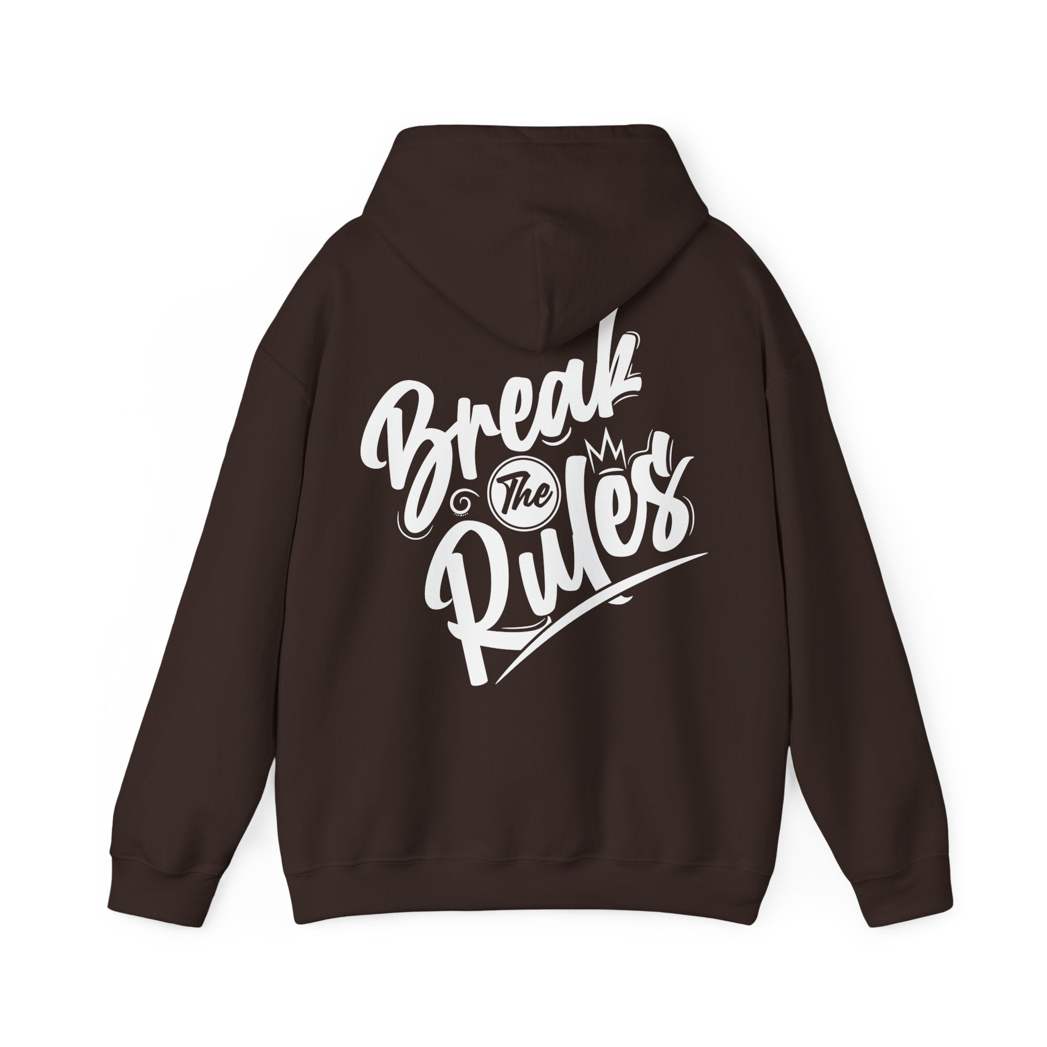 Unisex Hoodie mit Rückenprint „Break the Rules“ – Streetwear Hoodie für mutige Styles