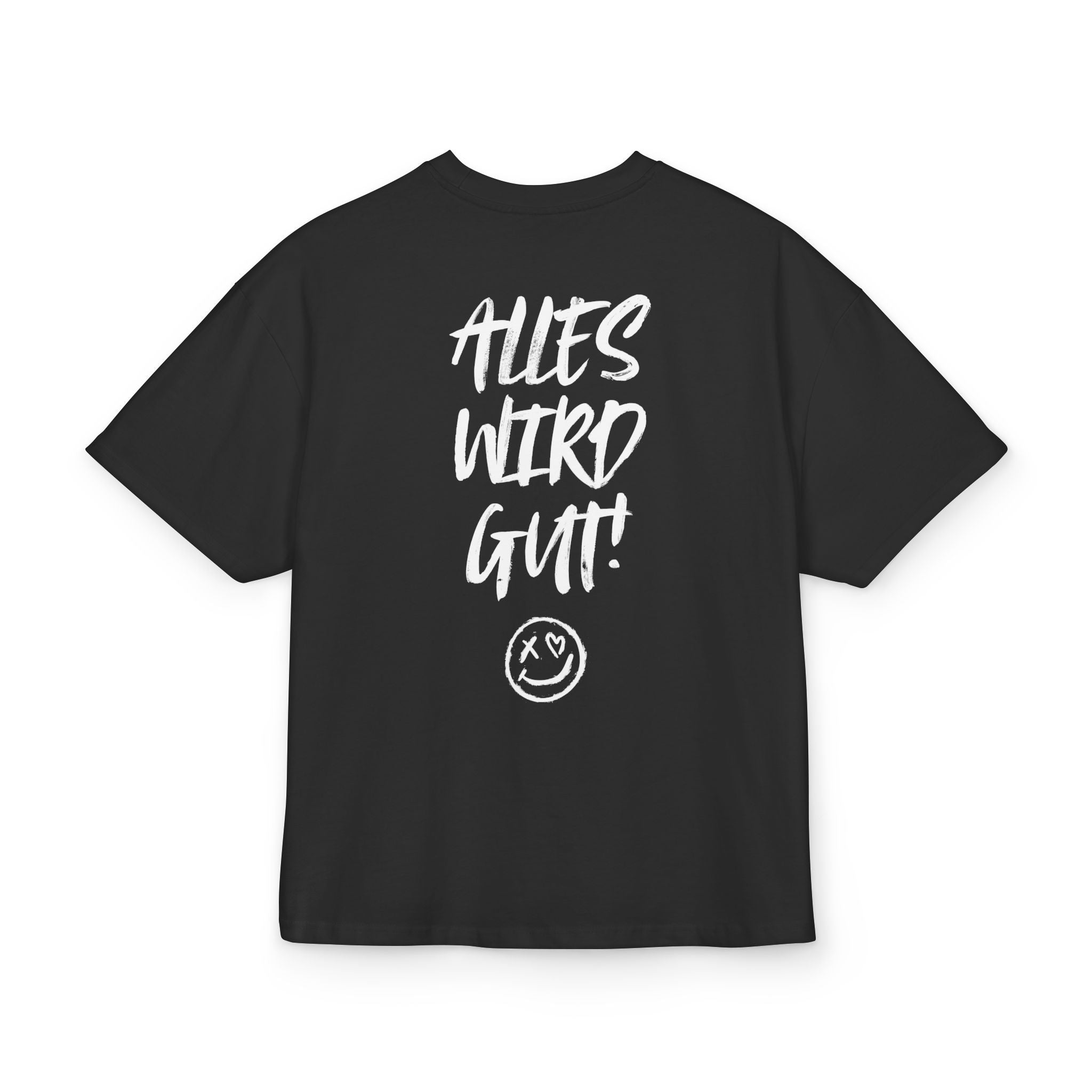 OVERSIZED BOX SHIRT STATEMENT – ALLES WIRD GUT | UNISEX T-SHIRT MIT PRINT