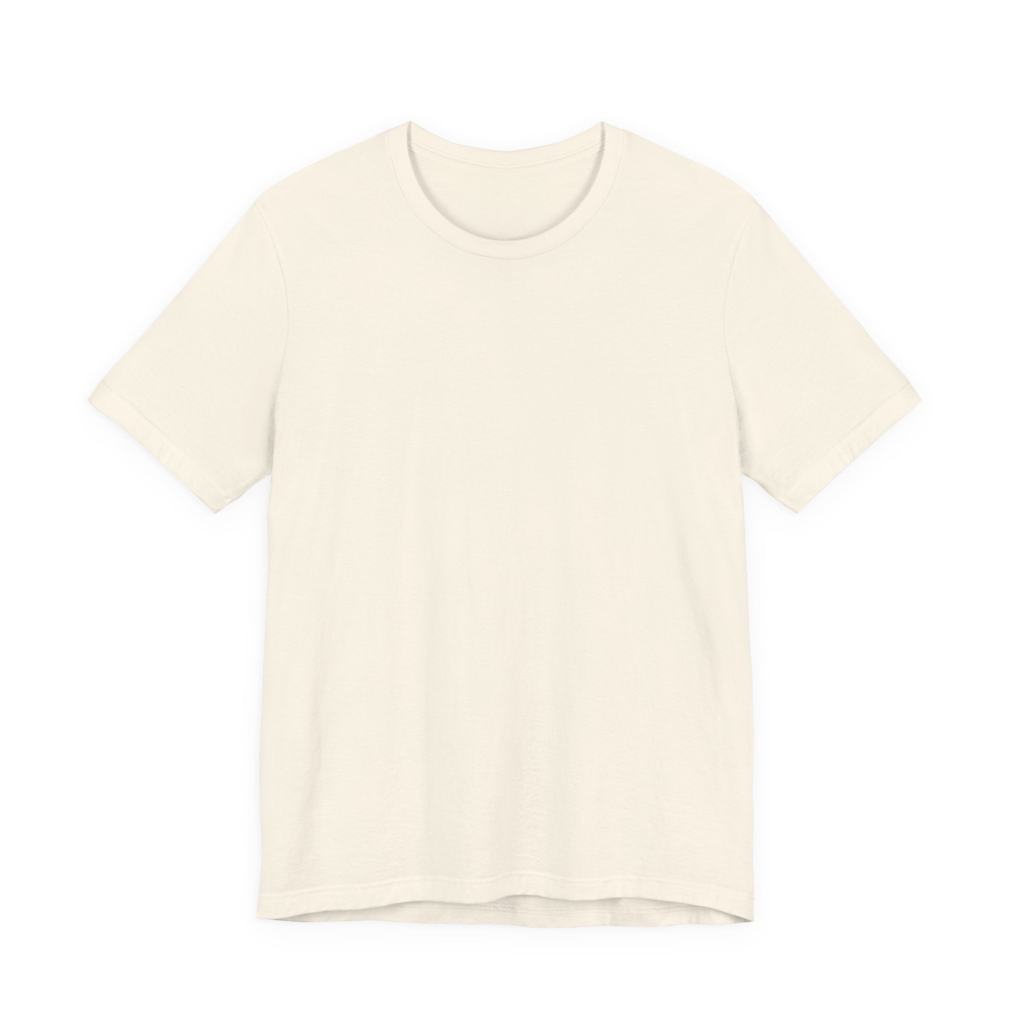 Unisex Jersey T-Shirt mit Rückenprint „BE THE GOOD“ – Statement Shirt aus 100 % Baumwolle