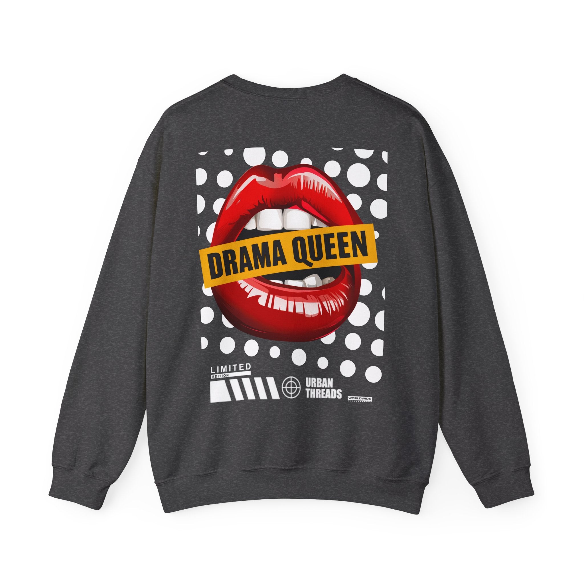 Drama Queen Unisex Crewneck Sweatshirt, Cozy Fashion, Casual Wear, Gift for Her, Trendy Graphic Sweatshirt