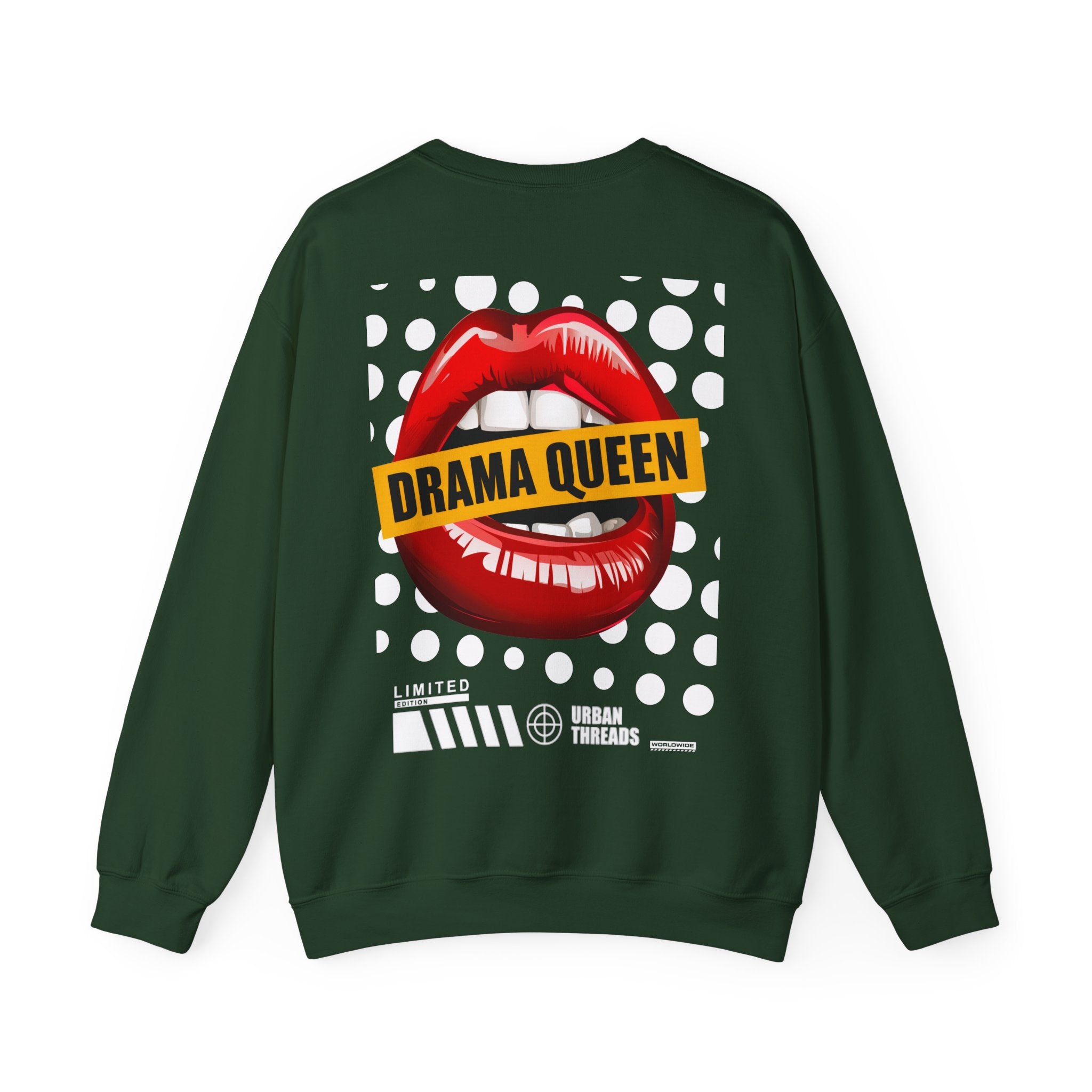 Drama Queen Unisex Crewneck Sweatshirt, Cozy Fashion, Casual Wear, Gift for Her, Trendy Graphic Sweatshirt