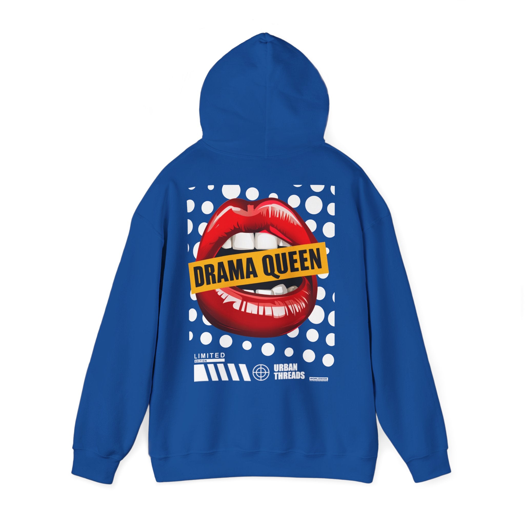 Hoodie „Drama Queen“ – Stylischer Unisex Hoodie mit auffälligem Rückenprint