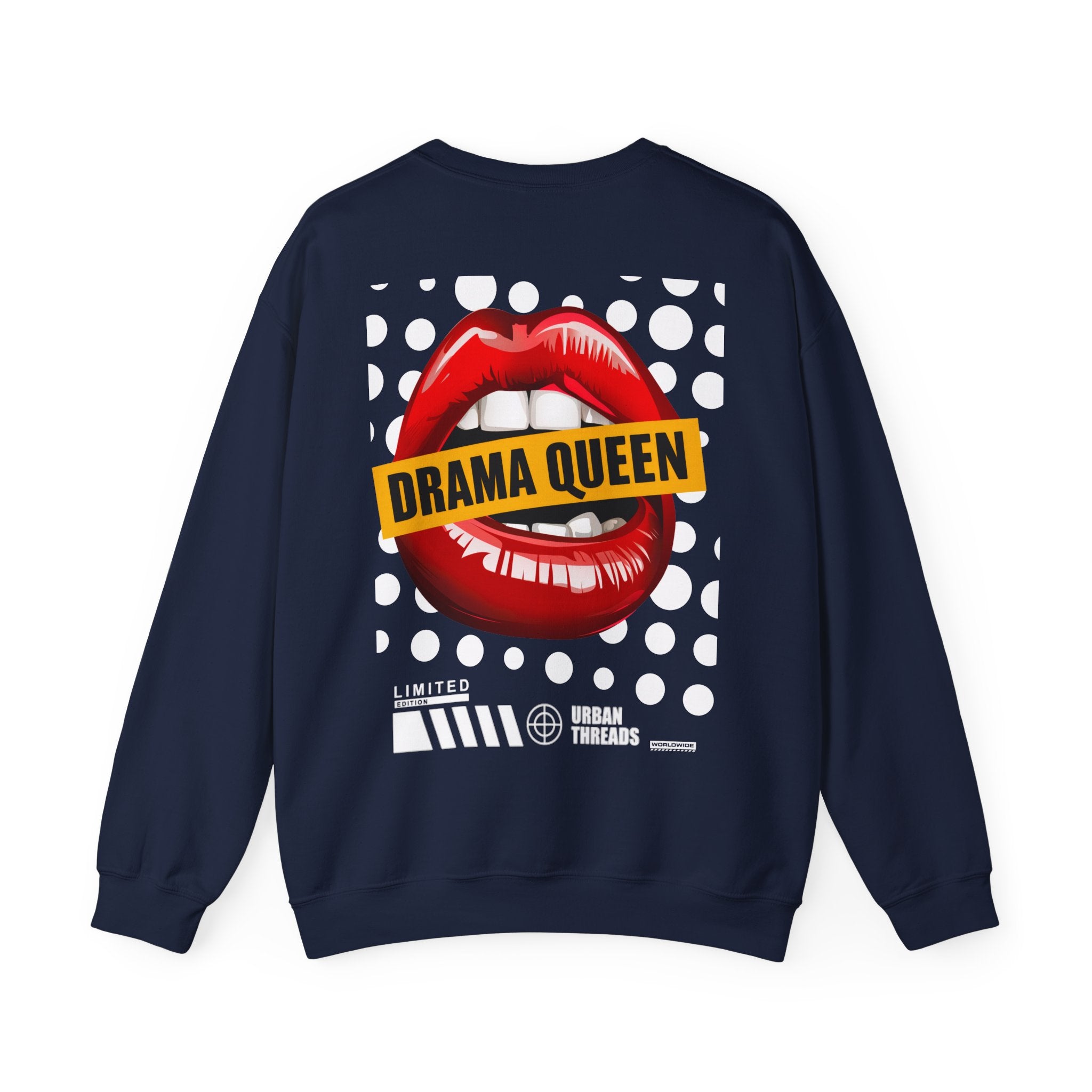 Drama Queen Unisex Crewneck Sweatshirt, Cozy Fashion, Casual Wear, Gift for Her, Trendy Graphic Sweatshirt