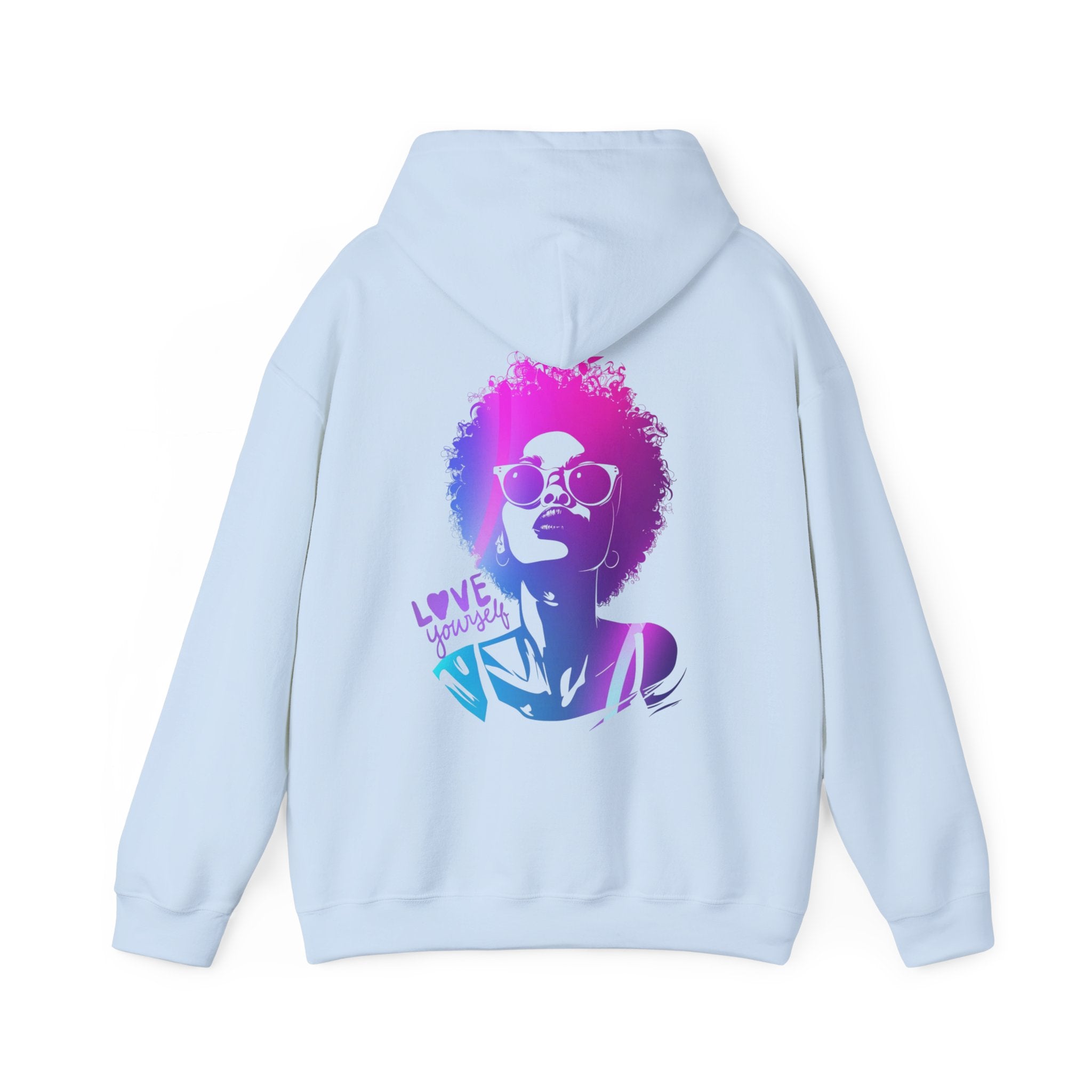 Hoodie „LOVE YOURSELF“ – Stylischer Unisex Hoodie mit kraftvollem Rückenprint