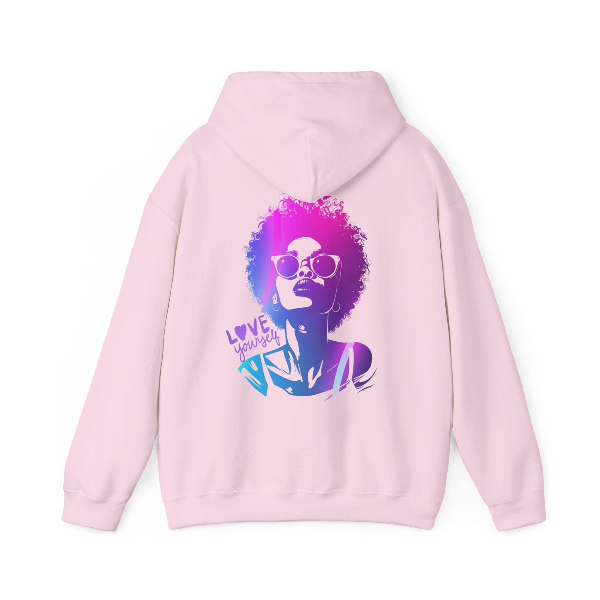 Hoodie „LOVE YOURSELF“ – Stylischer Unisex Hoodie mit kraftvollem Rückenprint
