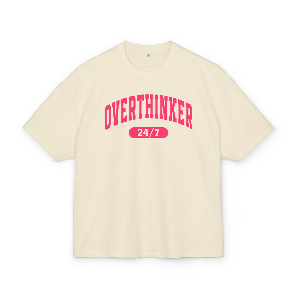 OVERSIZED BOX SHIRT STATEMENT – OVERTHINKER 24/7 | UNISEX T-SHIRT MIT PRINT