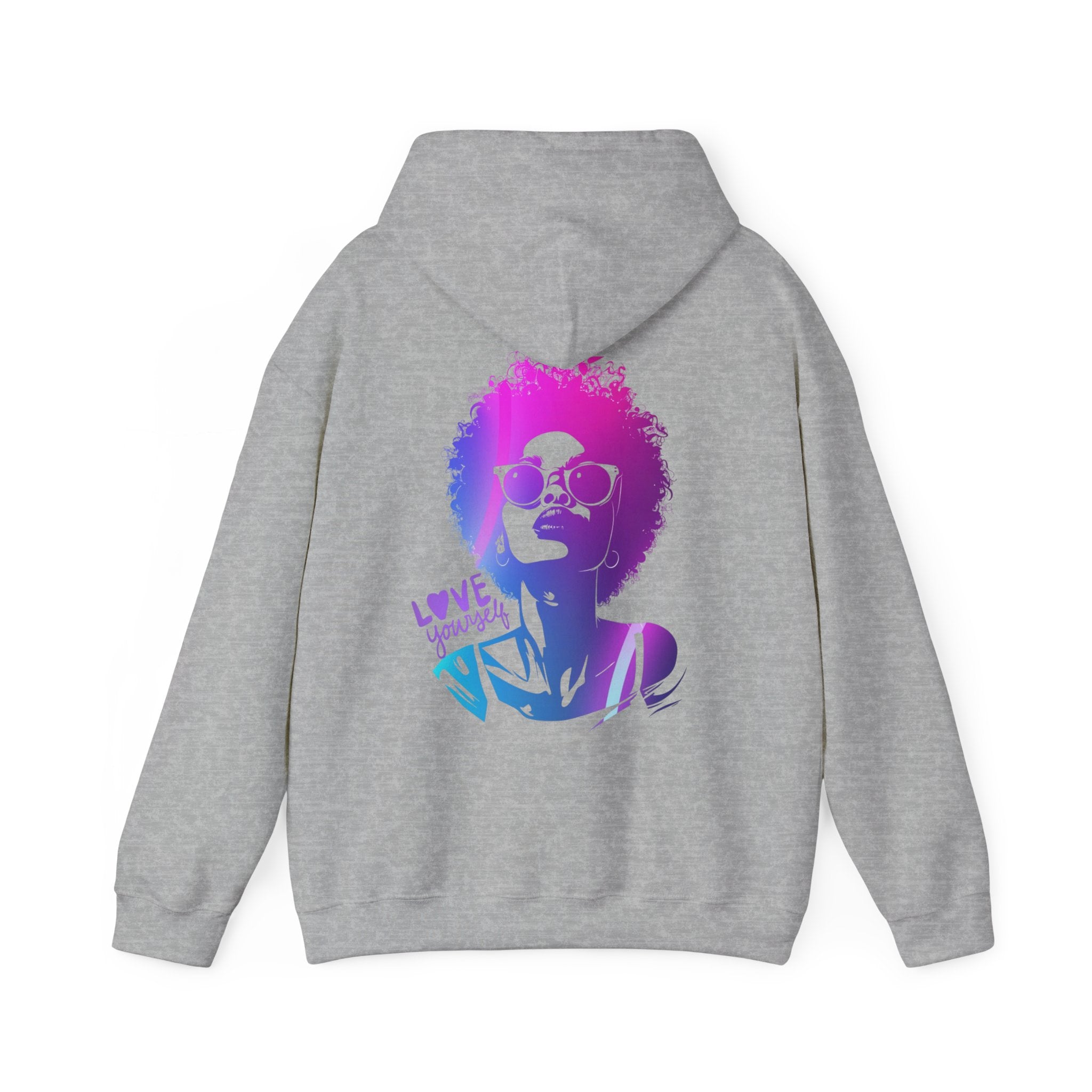 Hoodie „LOVE YOURSELF“ – Stylischer Unisex Hoodie mit kraftvollem Rückenprint