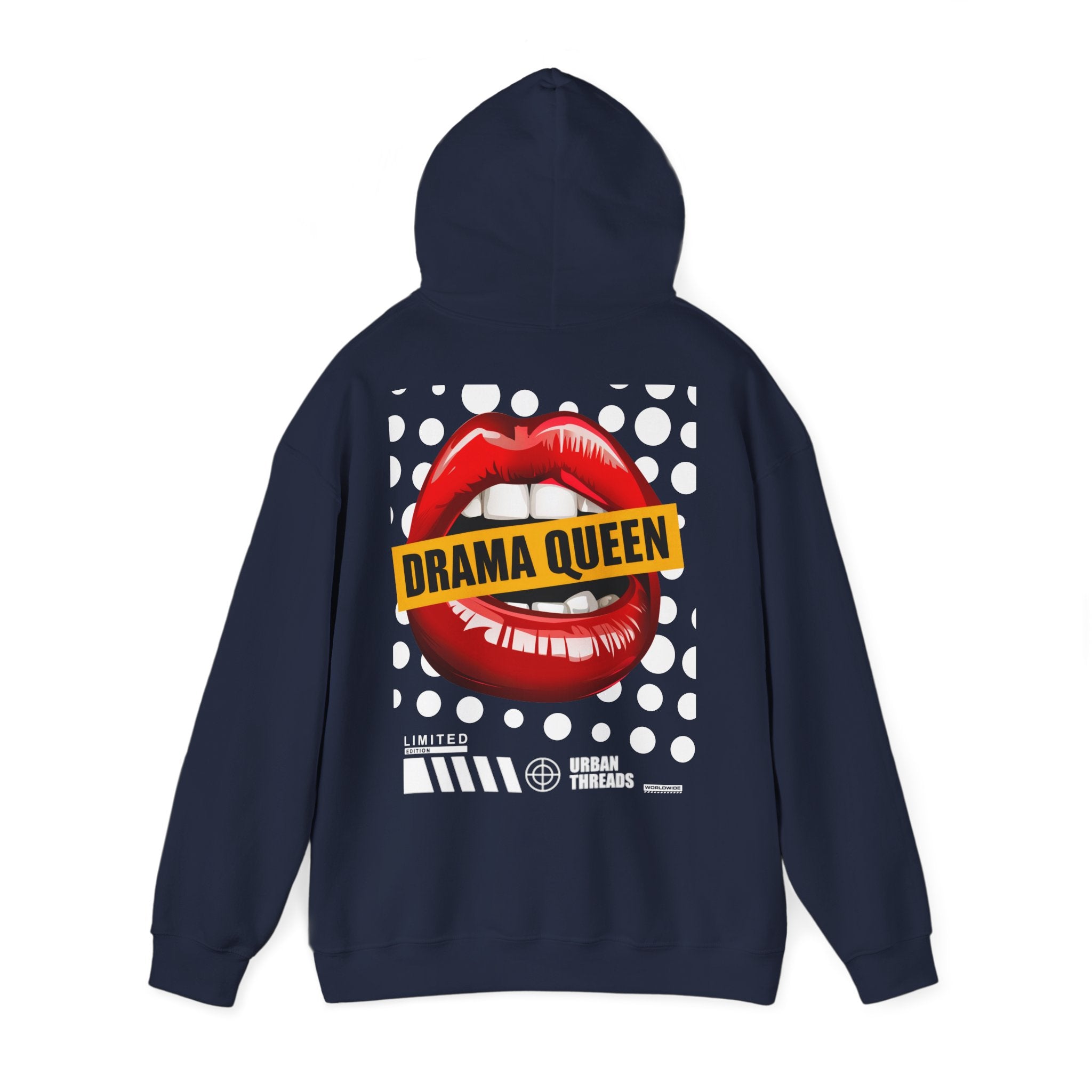 Hoodie „Drama Queen“ – Stylischer Unisex Hoodie mit auffälligem Rückenprint