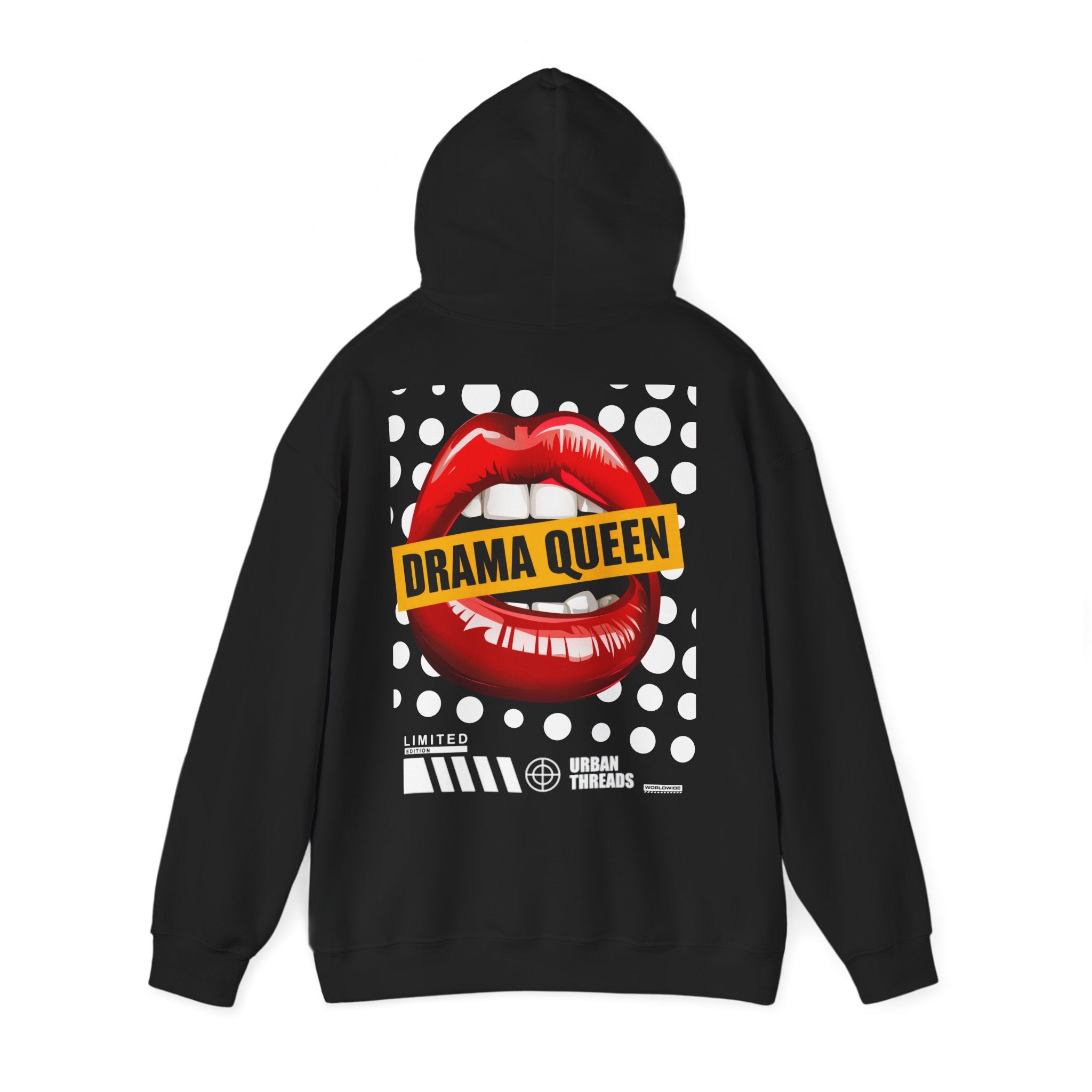 Hoodie „Drama Queen“ – Stylischer Unisex Hoodie mit auffälligem Rückenprint