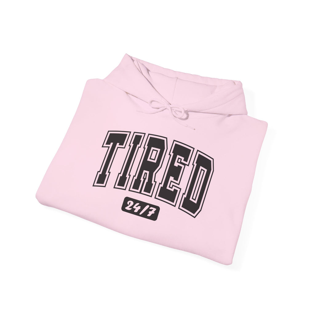 Unisex Heavy Blend™ Hoodie „TIRED 24/7“ – cooler Hoodie mit lässigem Statement-Print