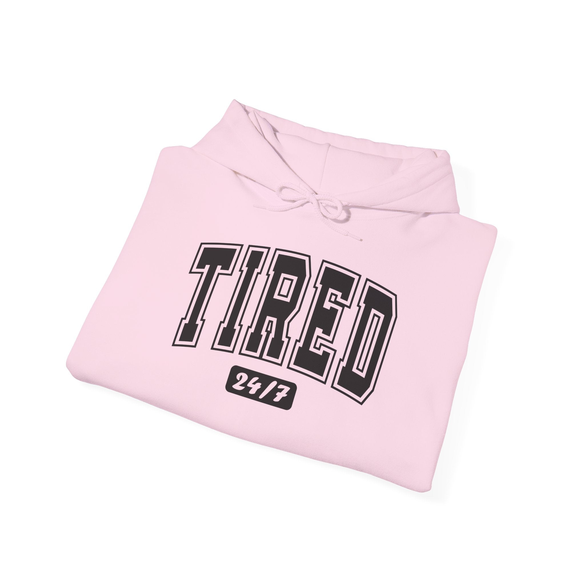 Unisex Heavy Blend™ Hoodie „TIRED 24/7“ – cooler Hoodie mit lässigem Statement-Print