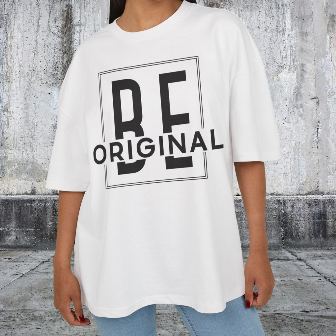 OVERSIZED BOX SHIRT STATEMENT – BE ORIGINAL | UNISEX T-SHIRT MIT PRINT